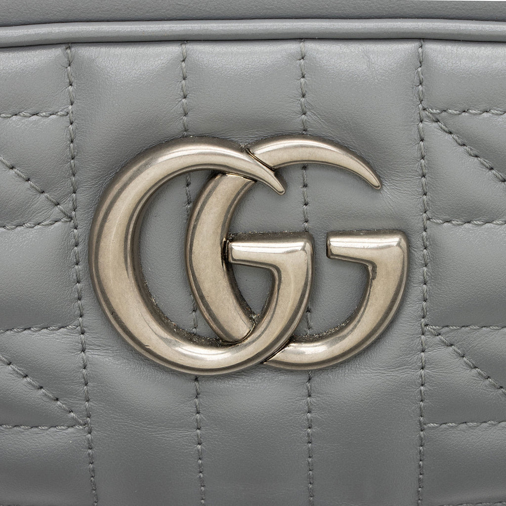 Gucci Mixed Matelasse Leather GG Marmont Aria Small Camera Bag