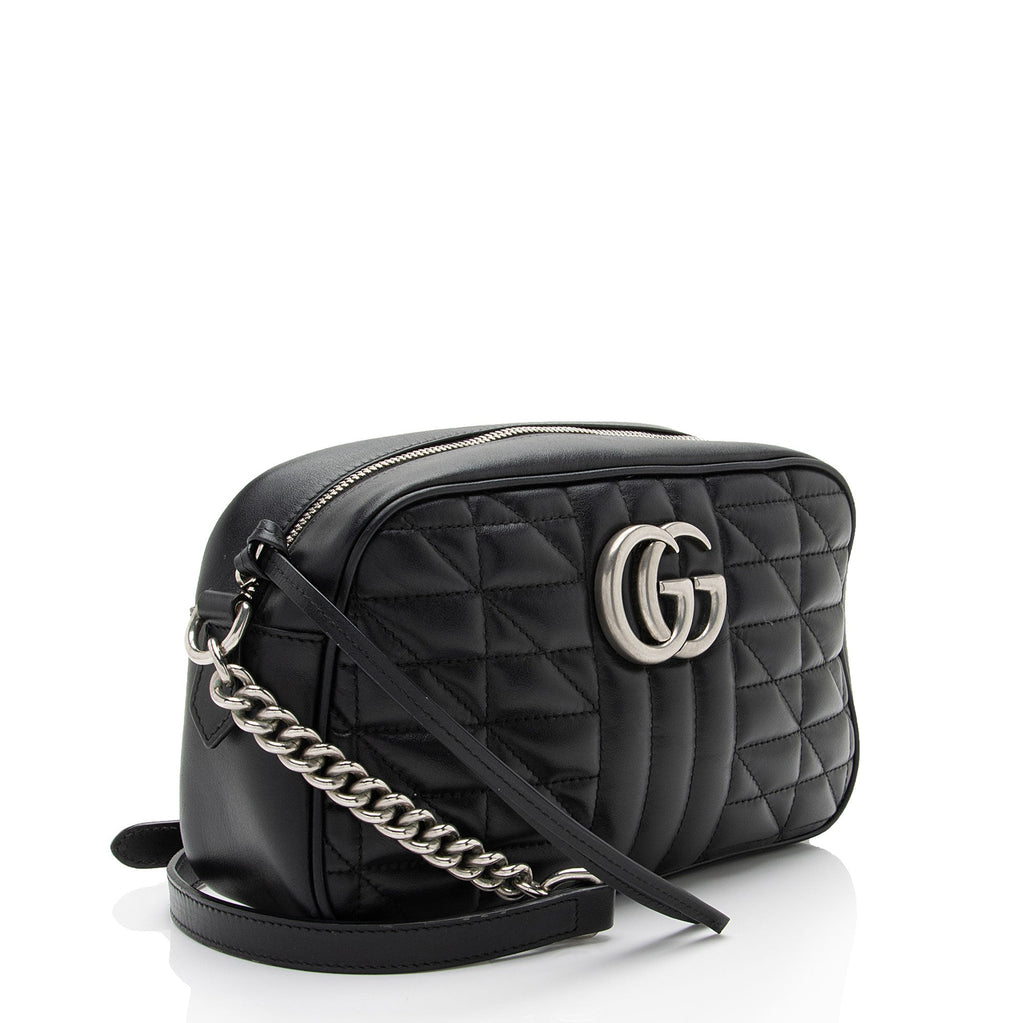 Gucci Mixed Matelasse Leather GG Marmont Aria Small Shoulder Bag (SHF-9Mi1xp)
