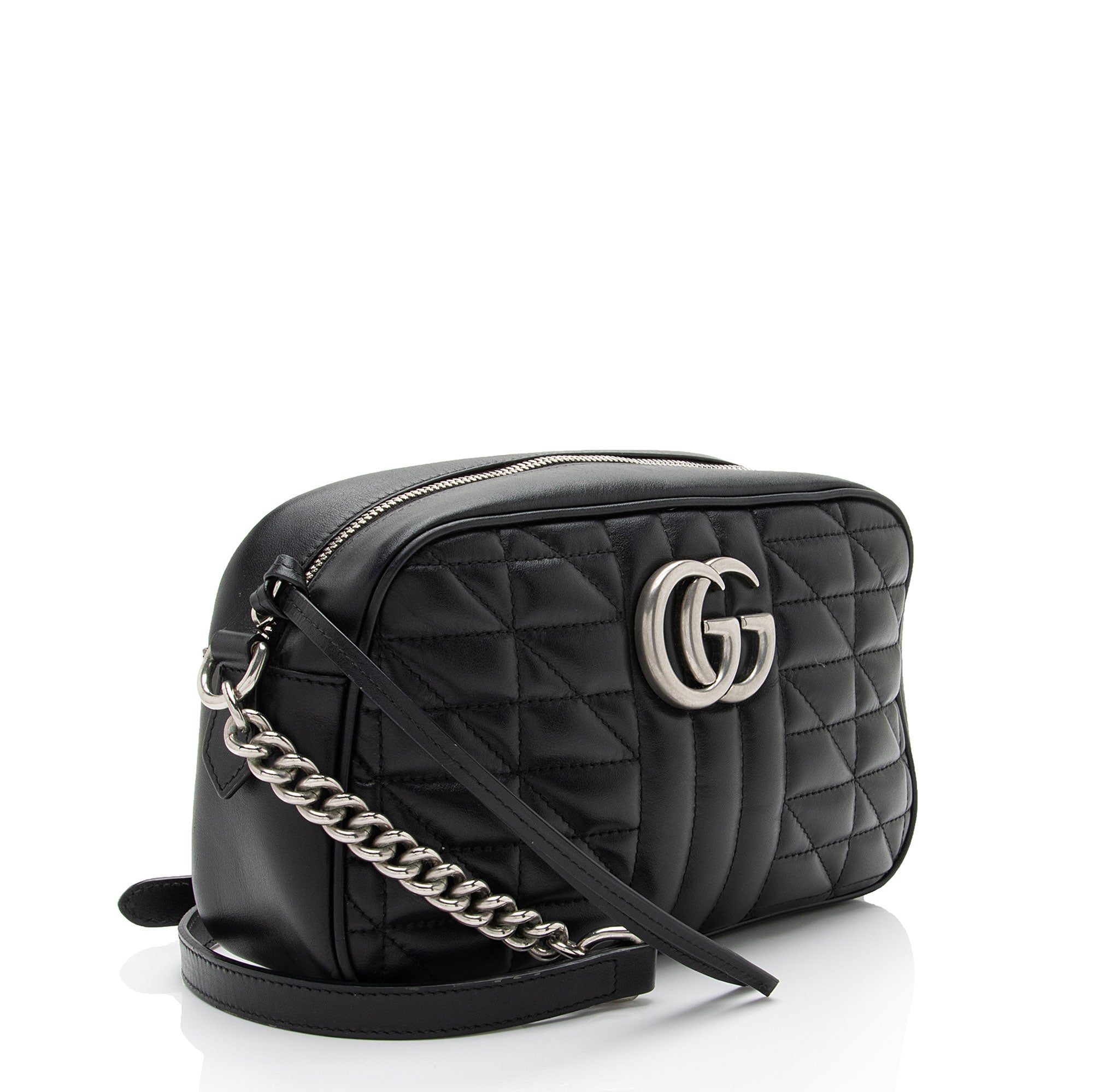 Gucci Mixed Matelasse Leather GG Marmont Aria Small Shoulder Bag (SHF-9Mi1xp)