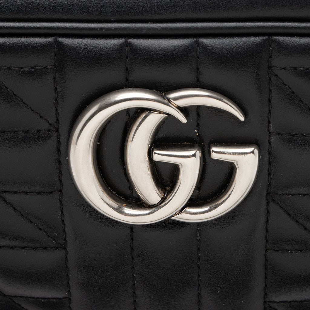 Gucci Mixed Matelasse Leather GG Marmont Aria Small Shoulder Bag