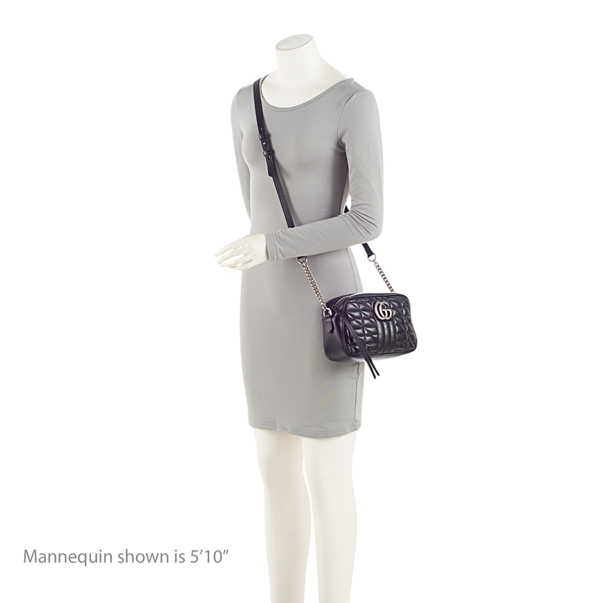 Gucci Mixed Matelasse Leather GG Marmont Aria Small Shoulder Bag