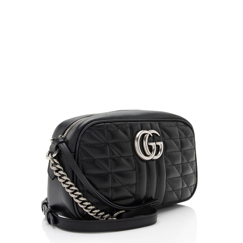 Gucci Mixed Matelasse Leather GG Marmont Aria Small Shoulder Bag