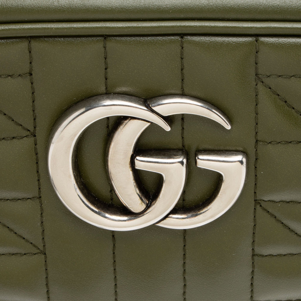 Gucci Mixed Matelasse Leather GG Marmont Aria Small Shoulder Bag