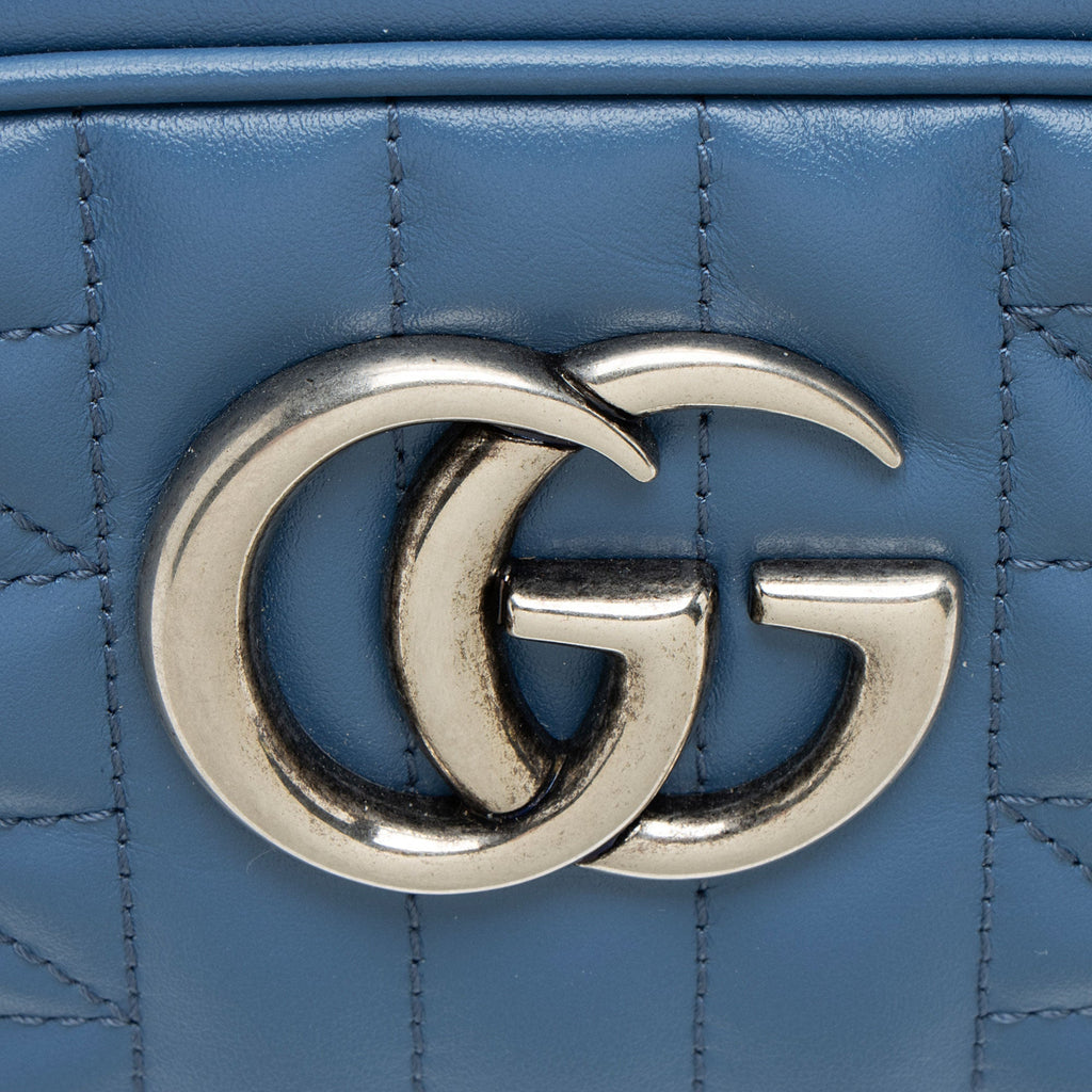 Gucci Mixed Matelasse Leather GG Marmont Aria Small Camera Bag
