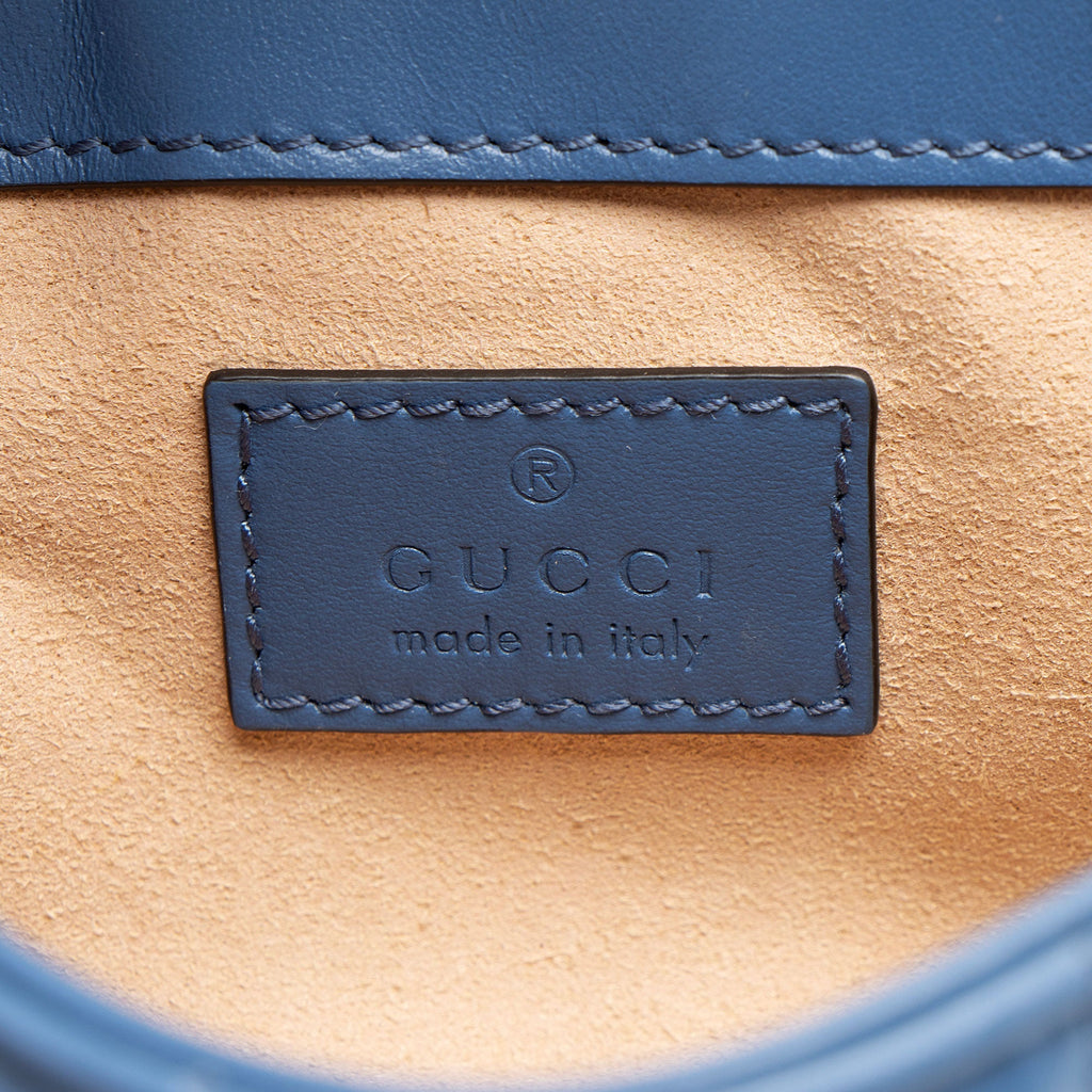 Gucci Mixed Matelasse Leather GG Marmont Aria Mini Flap Bag
