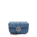Gucci Mixed Matelasse Leather GG Marmont Aria Mini Flap Bag