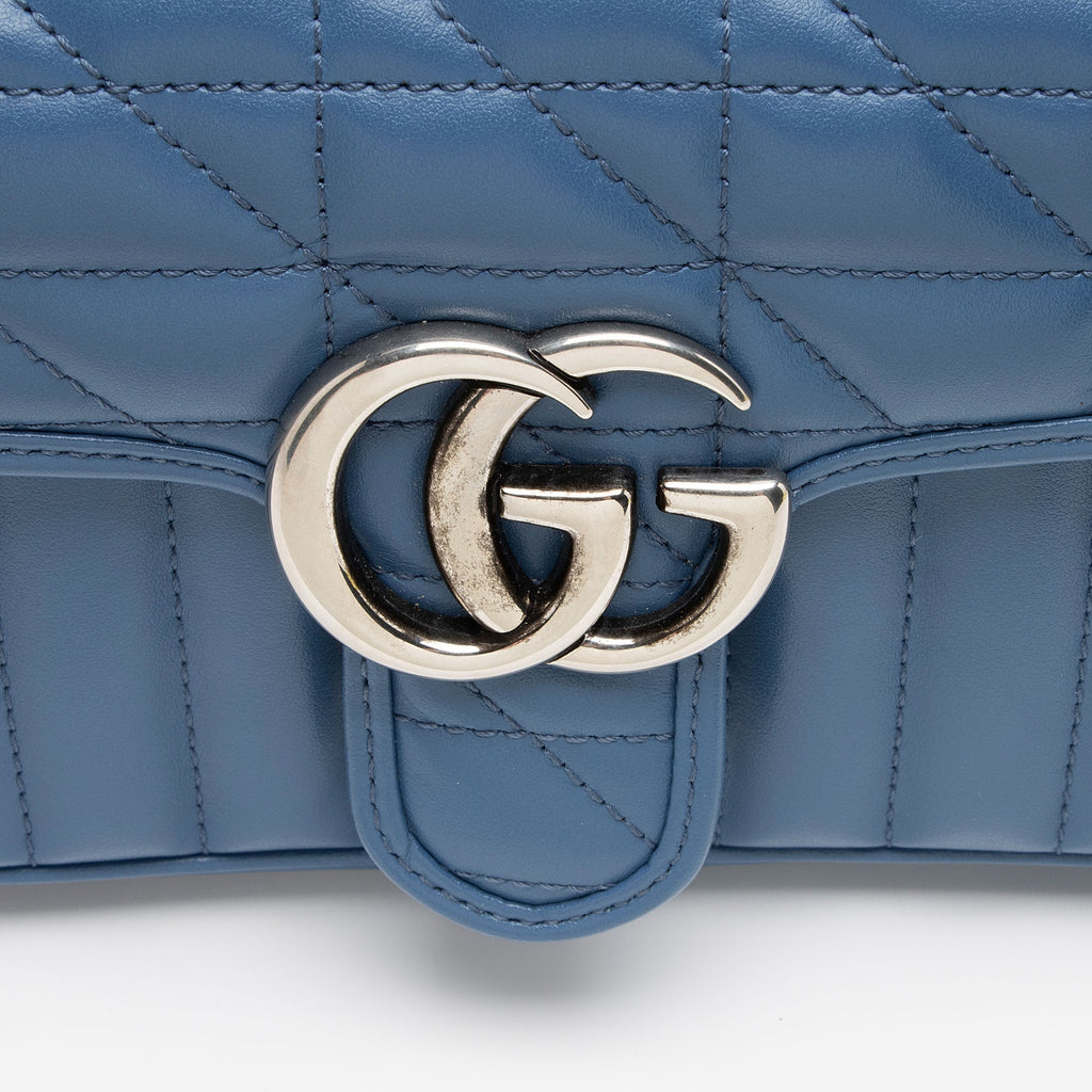 Gucci Mixed Matelasse Leather GG Marmont Aria Mini Flap Bag (SHF-FR8CYp)