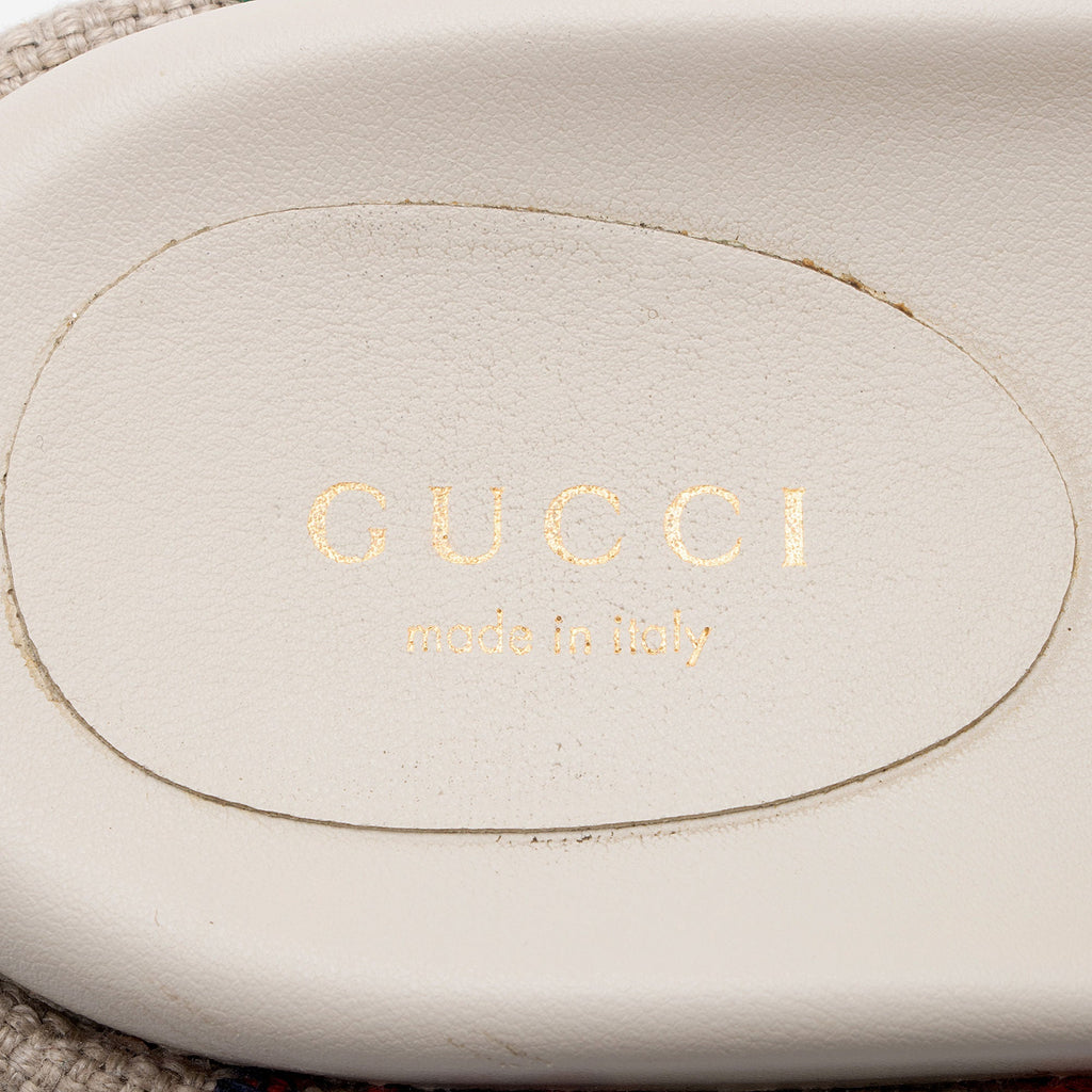 Gucci Multicolor GG Canvas Angelina Slide Platform Sandals - Size 6 / 36 (SHF-wjmixu)