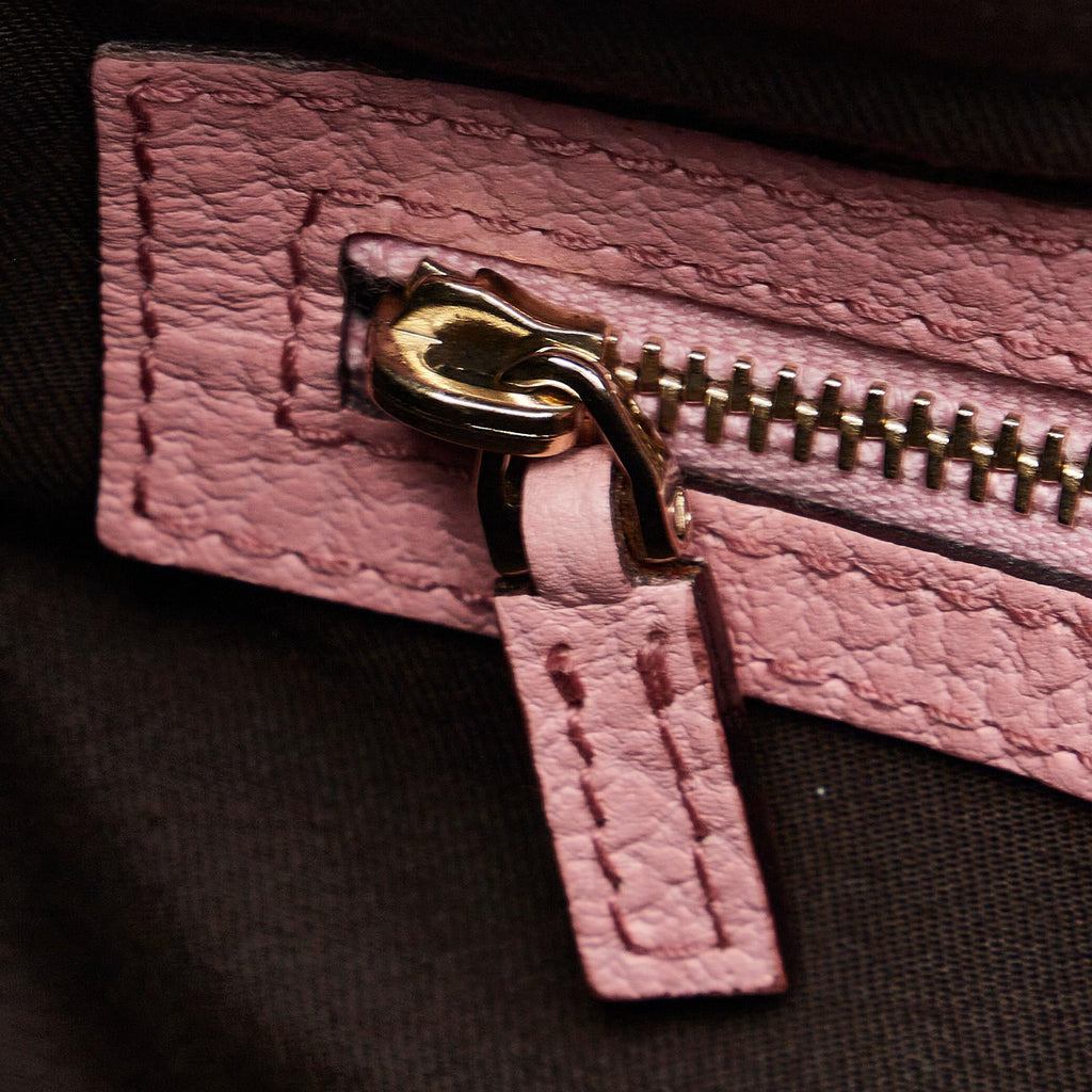 Gucci Nailhead Bamboo Handbag (SHG-InJ5MJ)