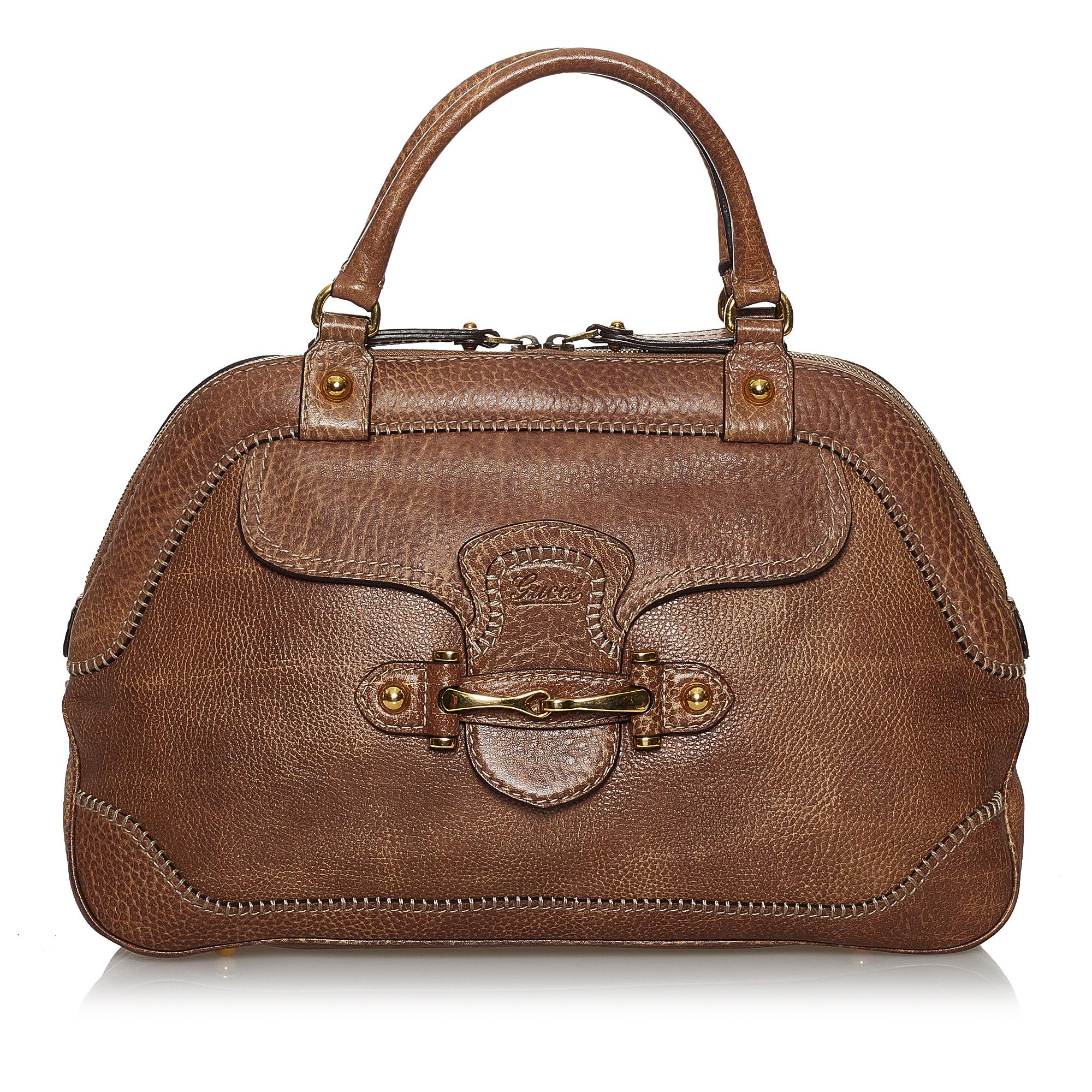 Gucci New Pelham Leather Handbag (SHG-37217)