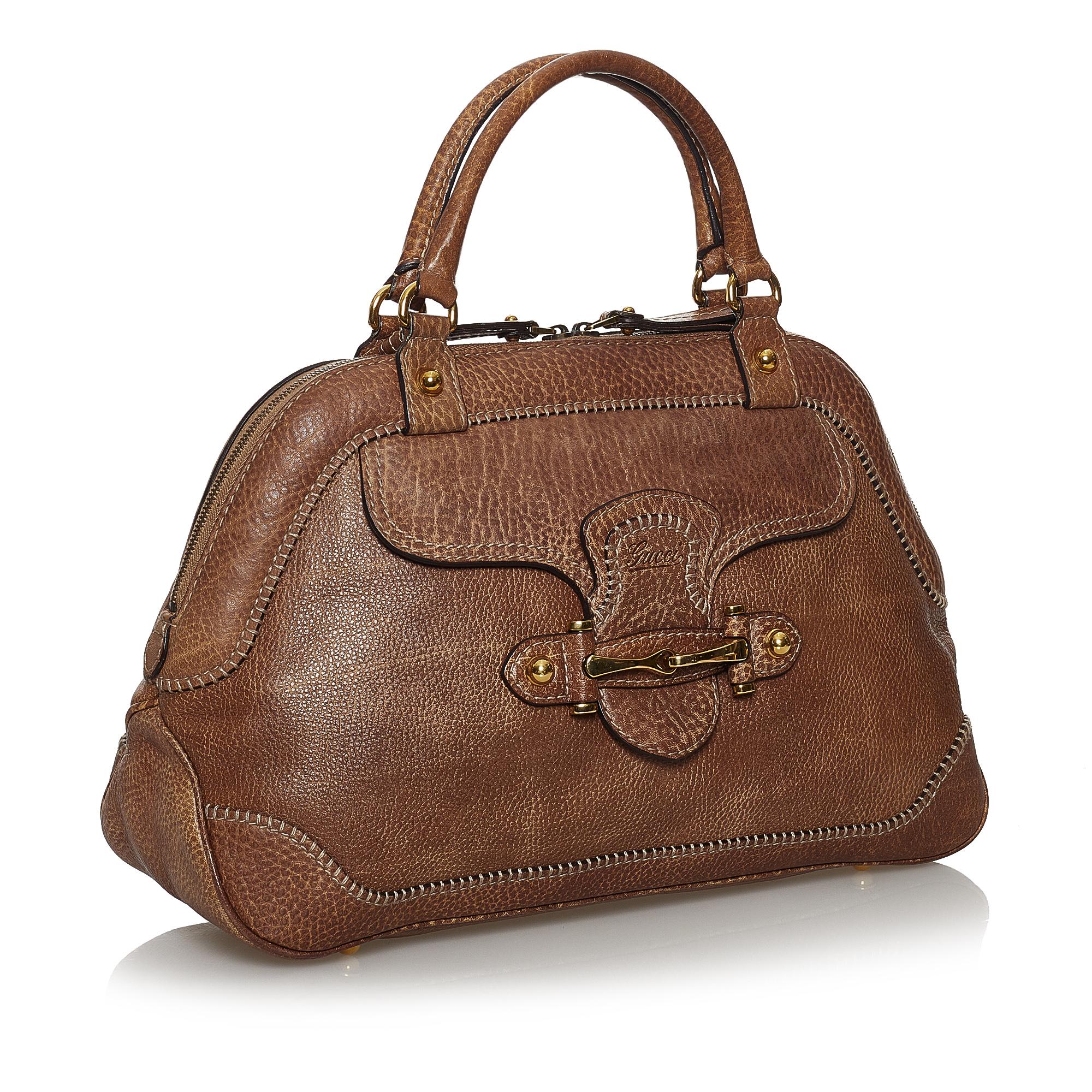 Gucci New Pelham Leather Handbag (SHG-37217)