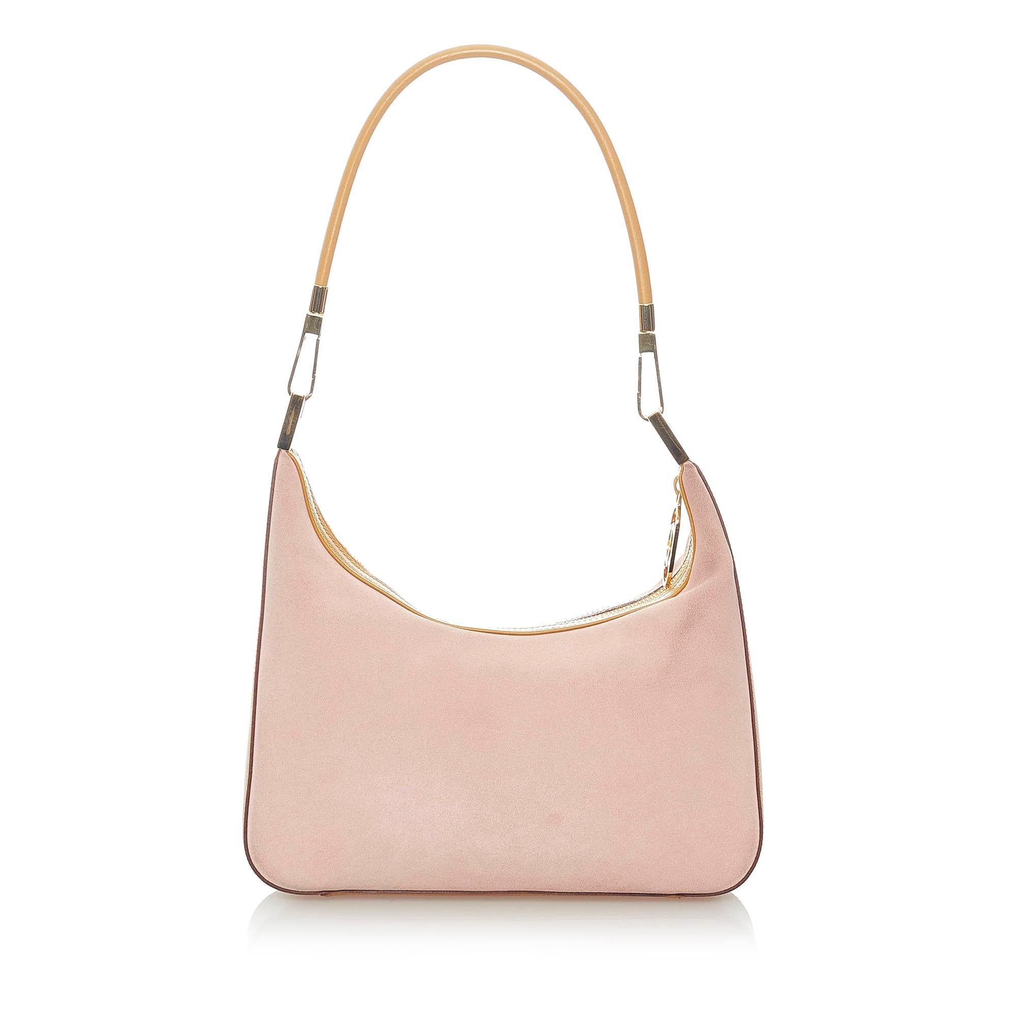 Gucci Nubuck Leather Shoulder Bag (SHG-32317)
