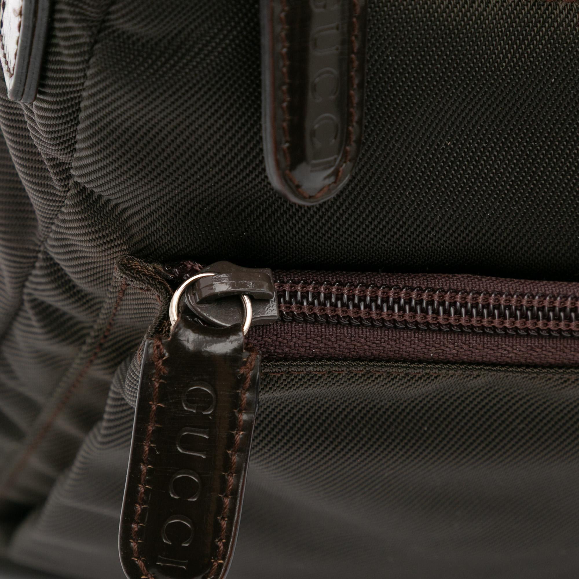 Gucci Nylon Bamboo Satchel
