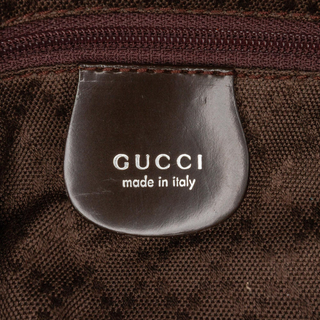 Gucci Nylon Bamboo Satchel