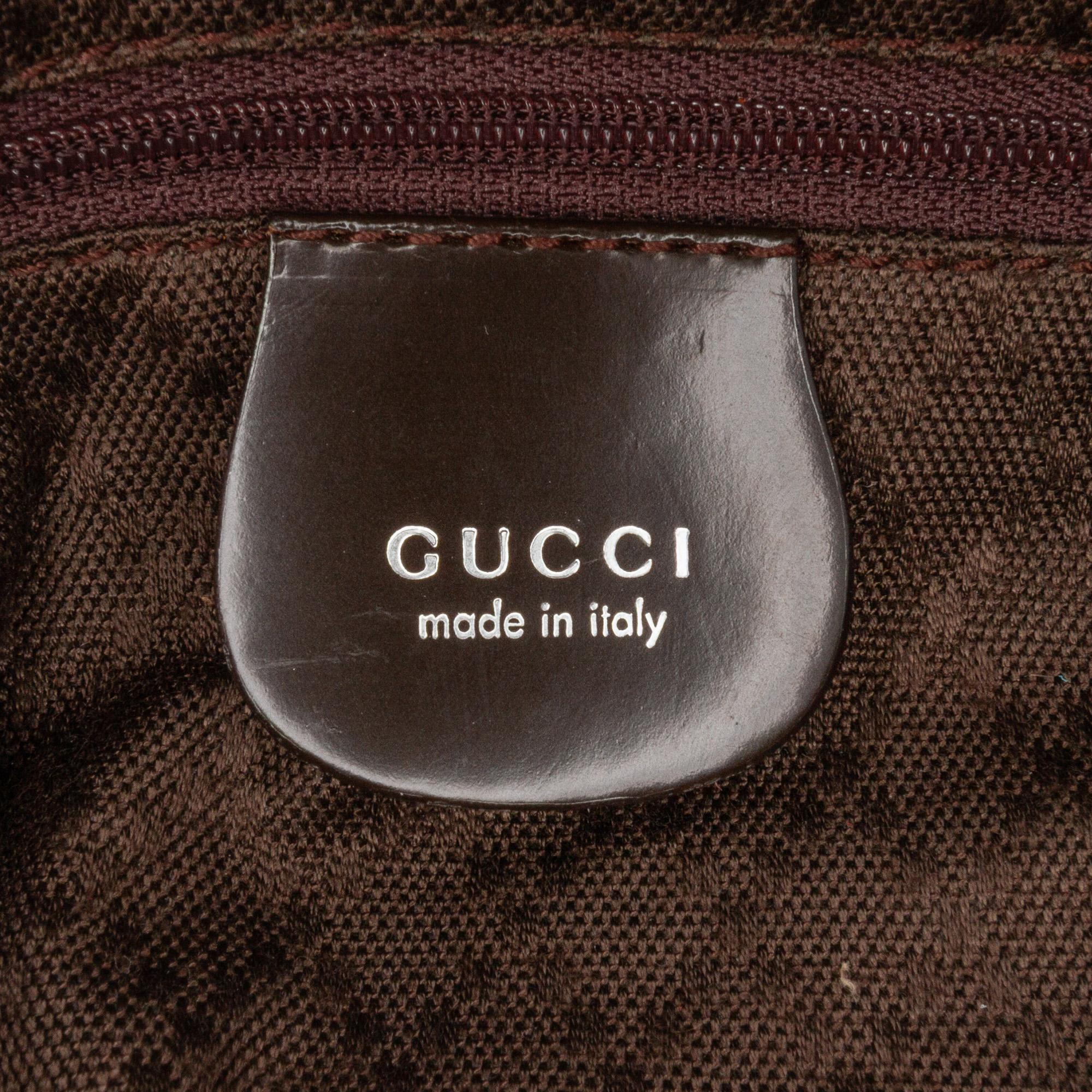 Gucci Nylon Bamboo Satchel