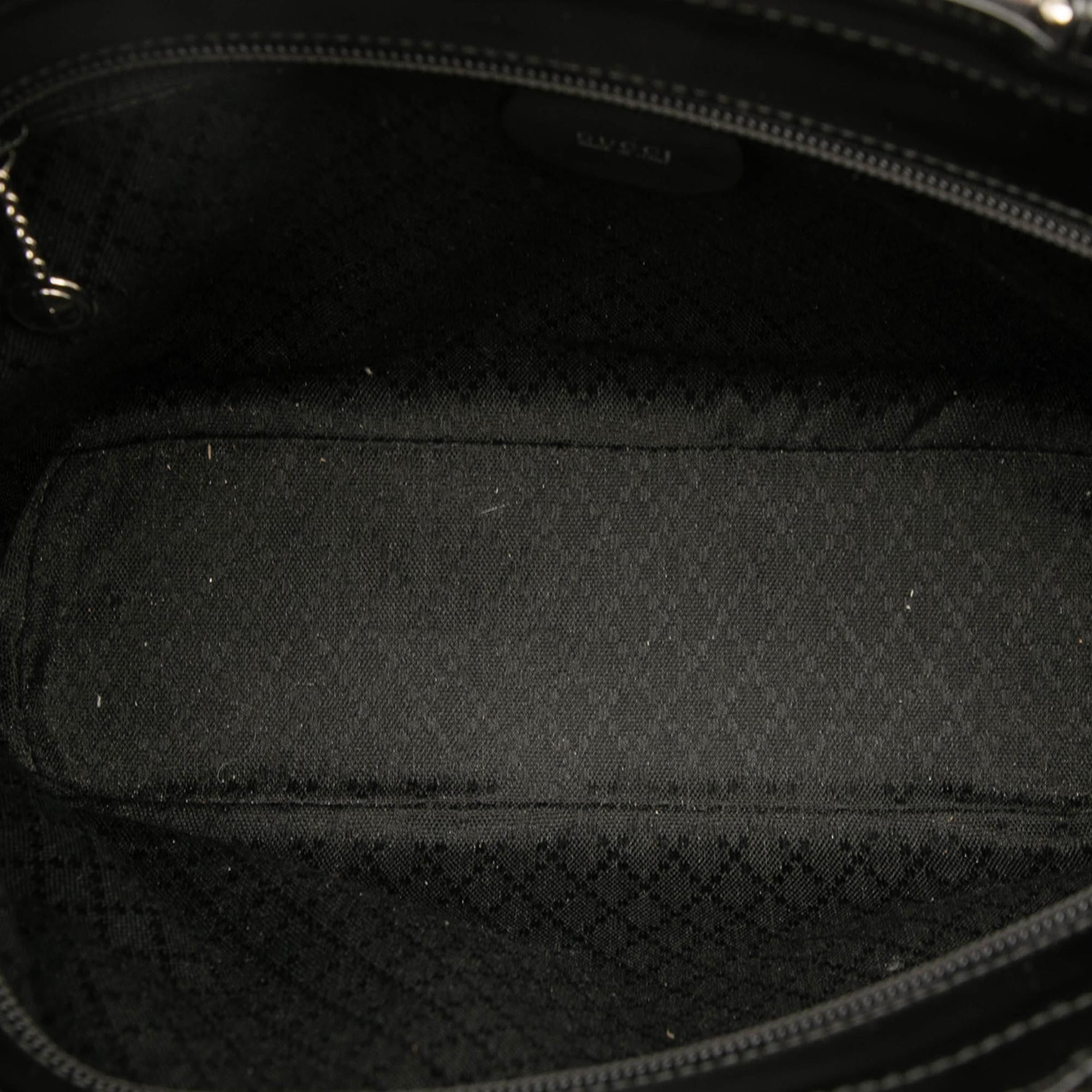 Gucci Nylon Bamboo Satchel