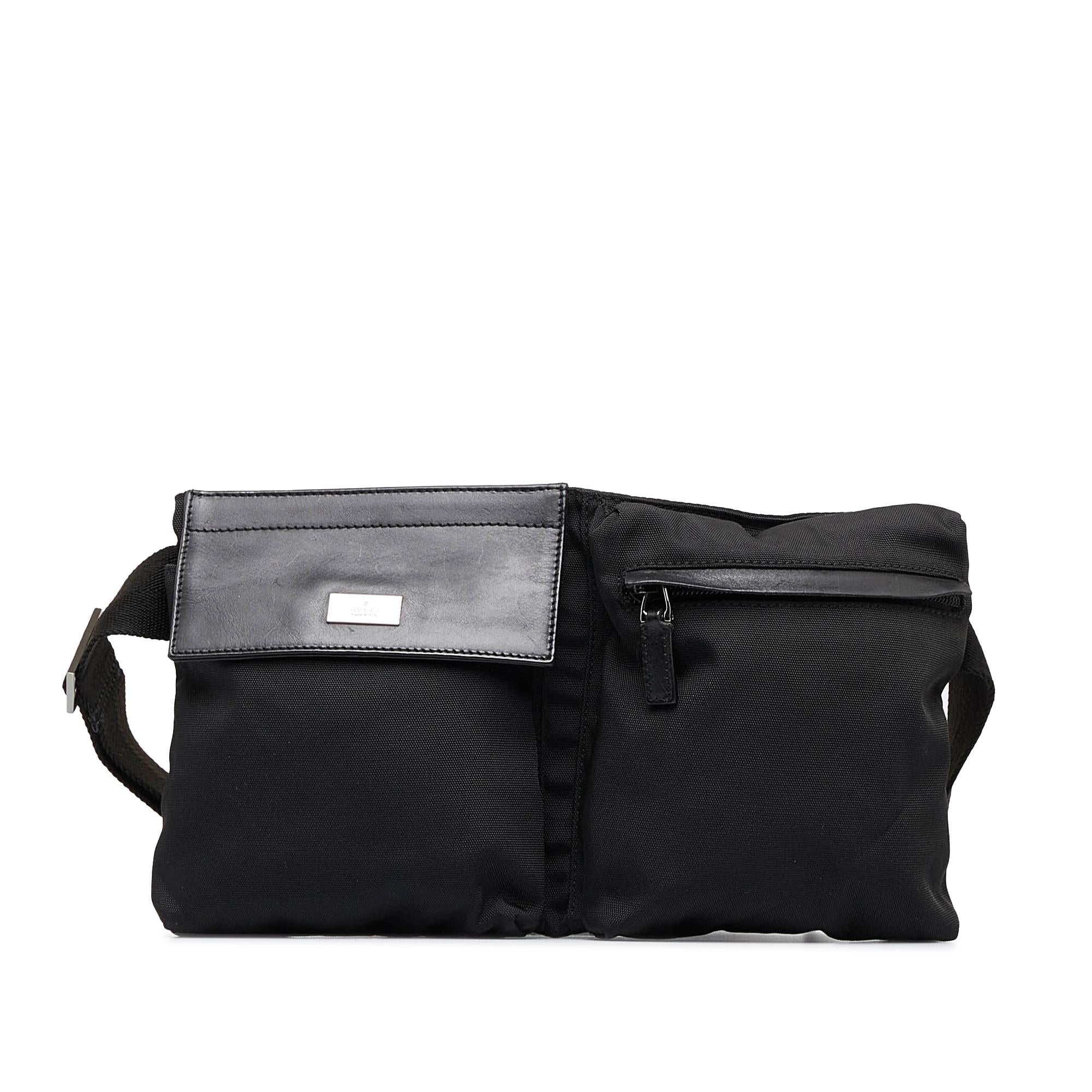 Gucci Nylon Double Pocket Belt Bag (SHG-CAEYaO)