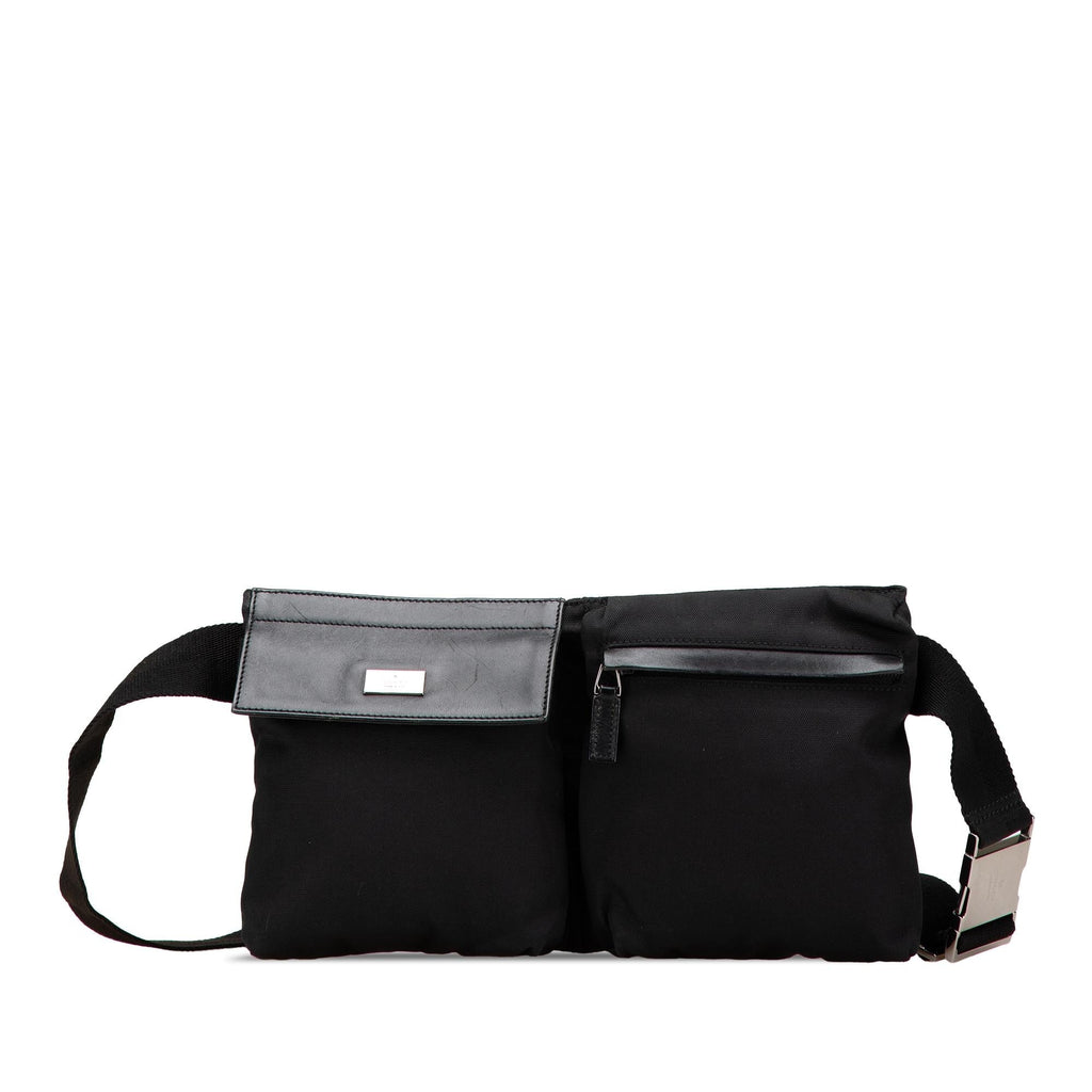 Gucci Nylon Double Pocket Belt Bag