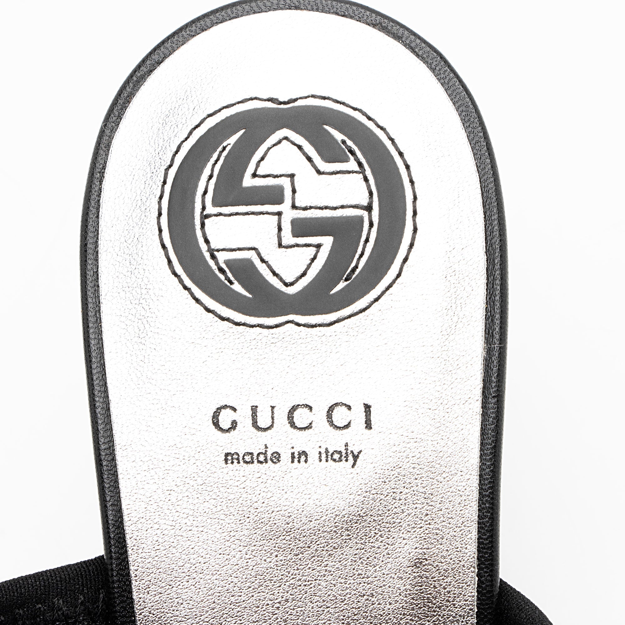 Gucci Nylon Interlocking G Heel Greta Mules - Size 9.5 / 39.5