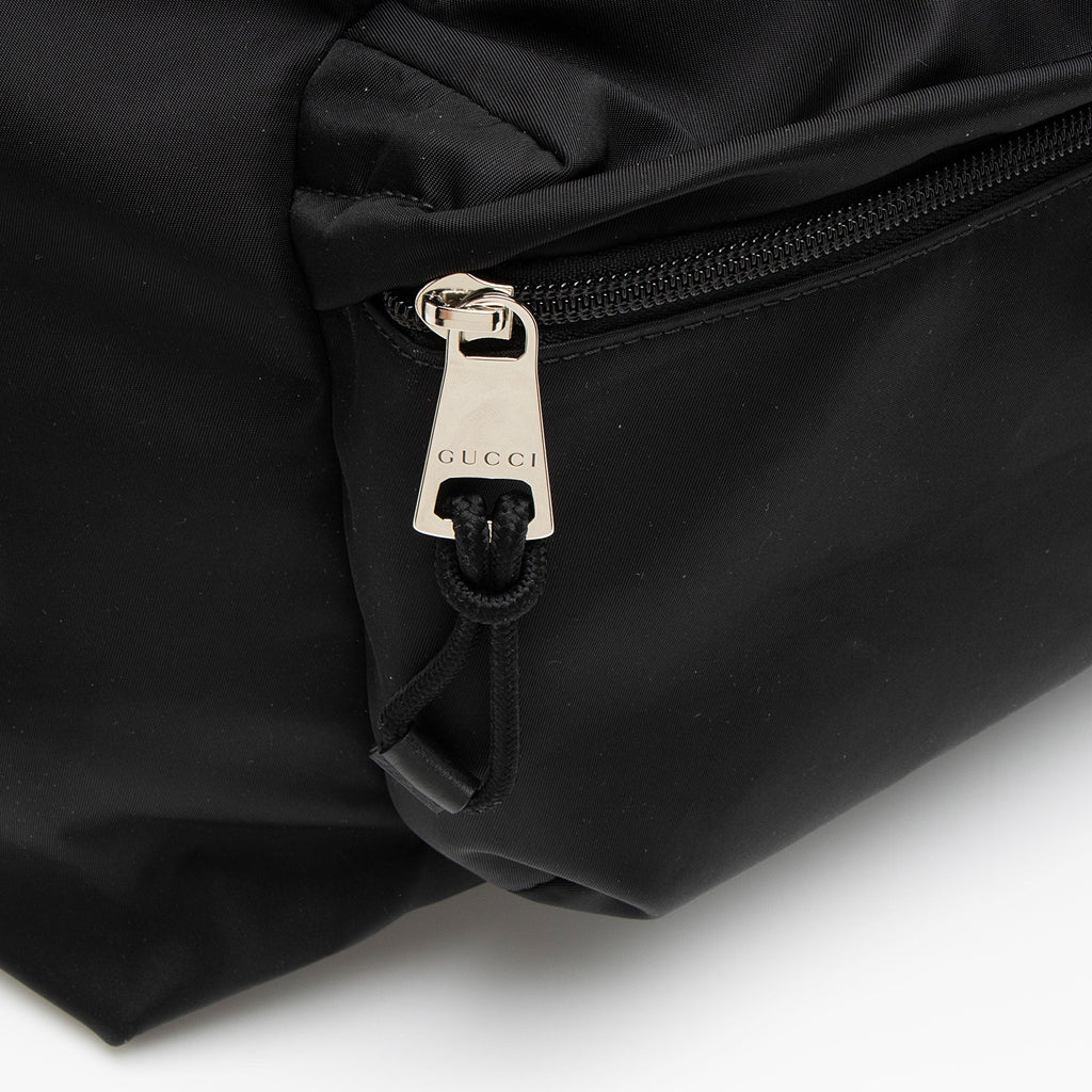 Gucci Nylon Embossed Web Large Tote