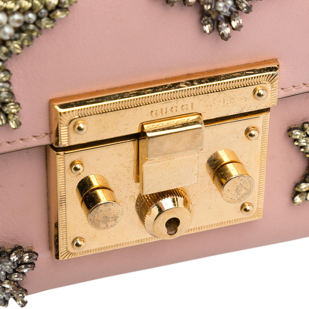 Gucci Padlock Crystal Embelished Crossbody Bag (SHG-IbIDVW)