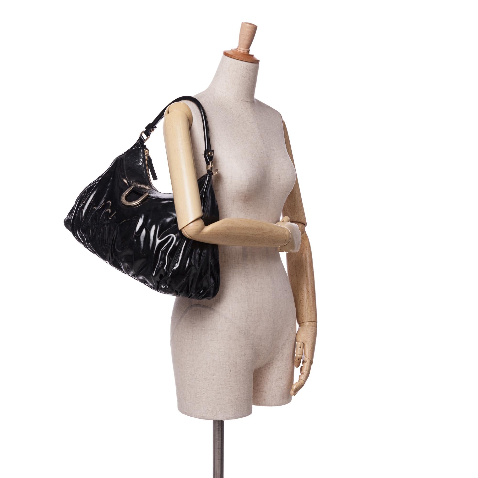 Gucci PatLBt Abbey D Ring Shoulder Bag