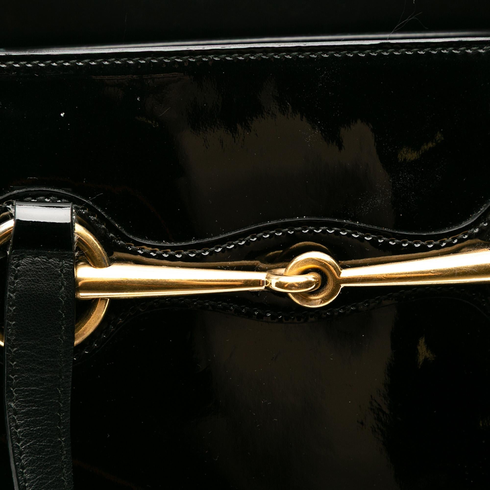 Gucci Patent Bright Bit Satchel