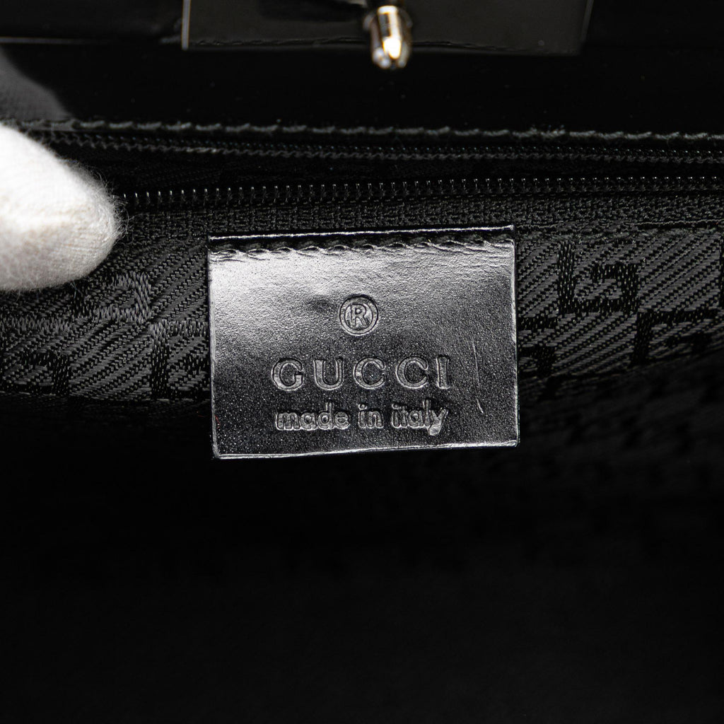 Gucci Patent Frame Handbag
