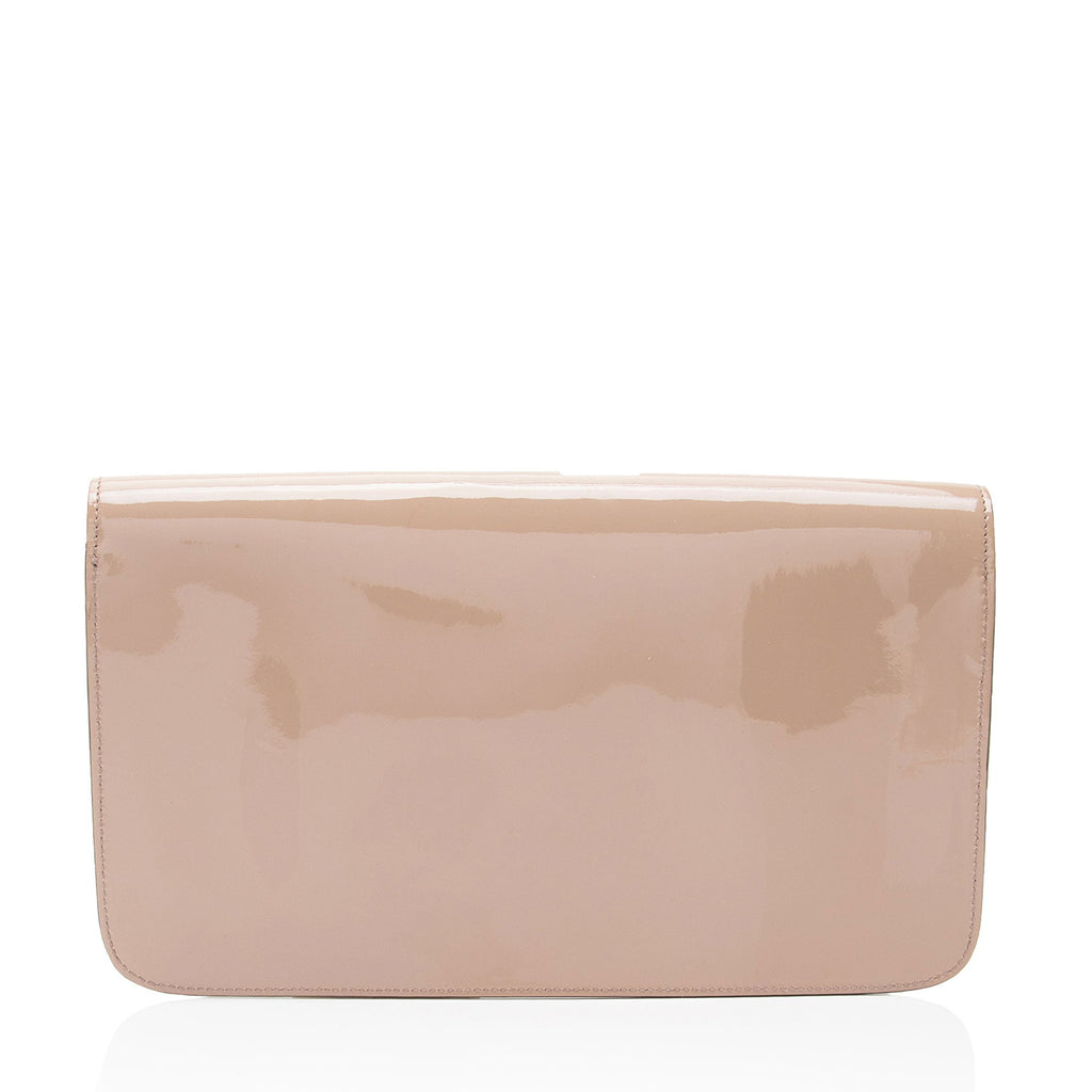 Gucci PatLBt Leather Bright Bit Clutch