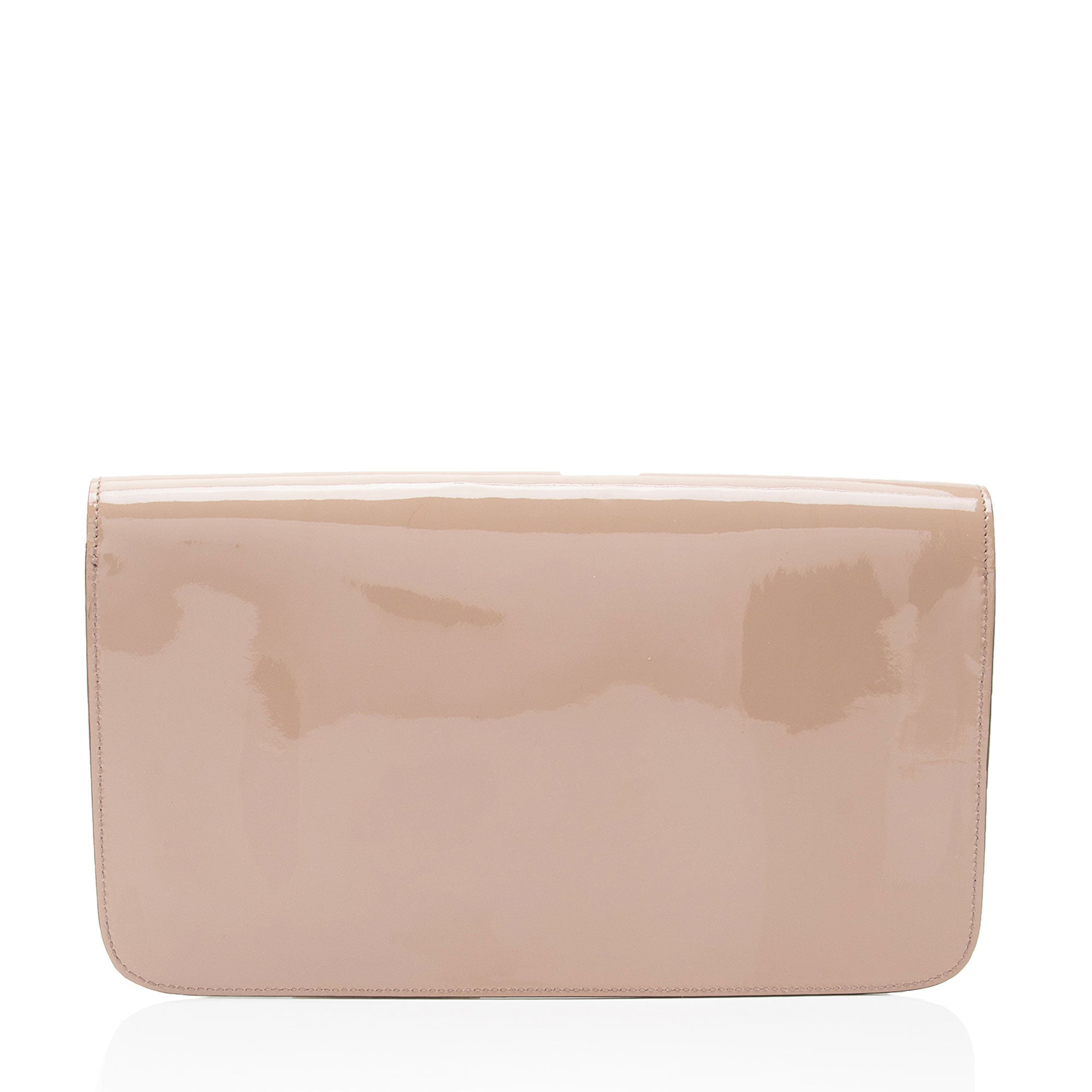 Gucci PatLBt Leather Bright Bit Clutch