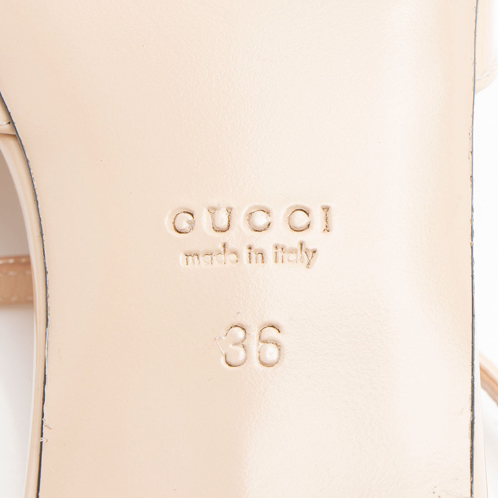 Gucci Patent Leather GG Ballet Flats - Size 6 / 36
