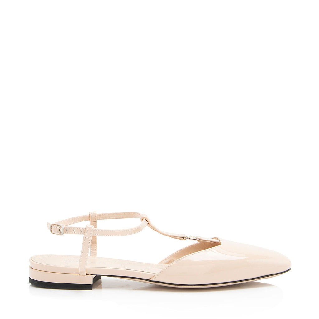 Gucci Patent Leather GG Ballet Flats - Size 6 / 36