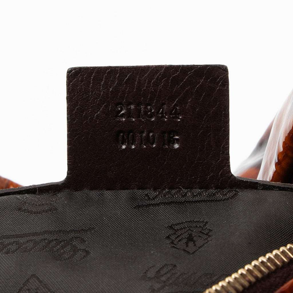 Gucci PatLBt Leather Hysteria Hobo