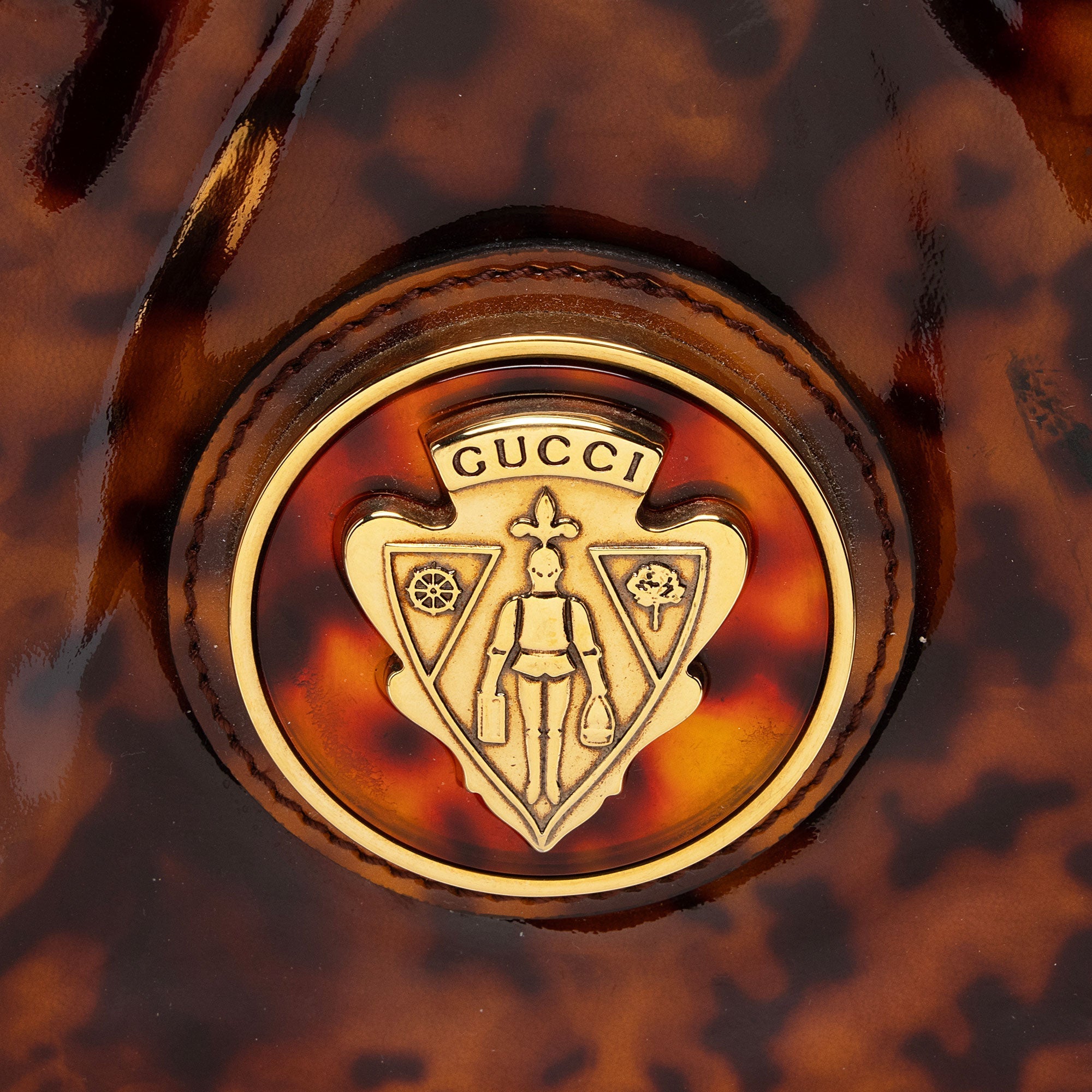 Gucci PatLBt Leather Hysteria Hobo