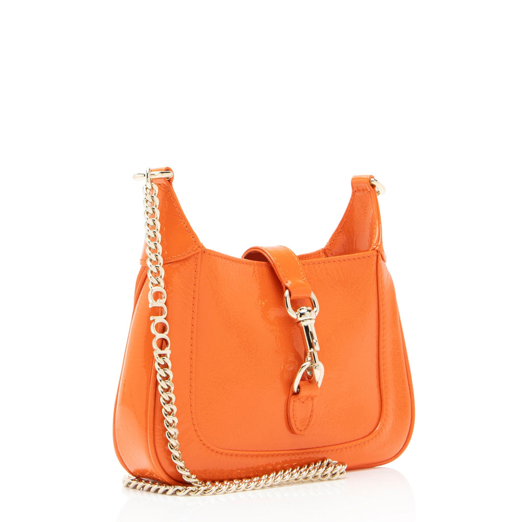 Gucci PatLBt Leather Jackie Notte Mini Shoulder Bag