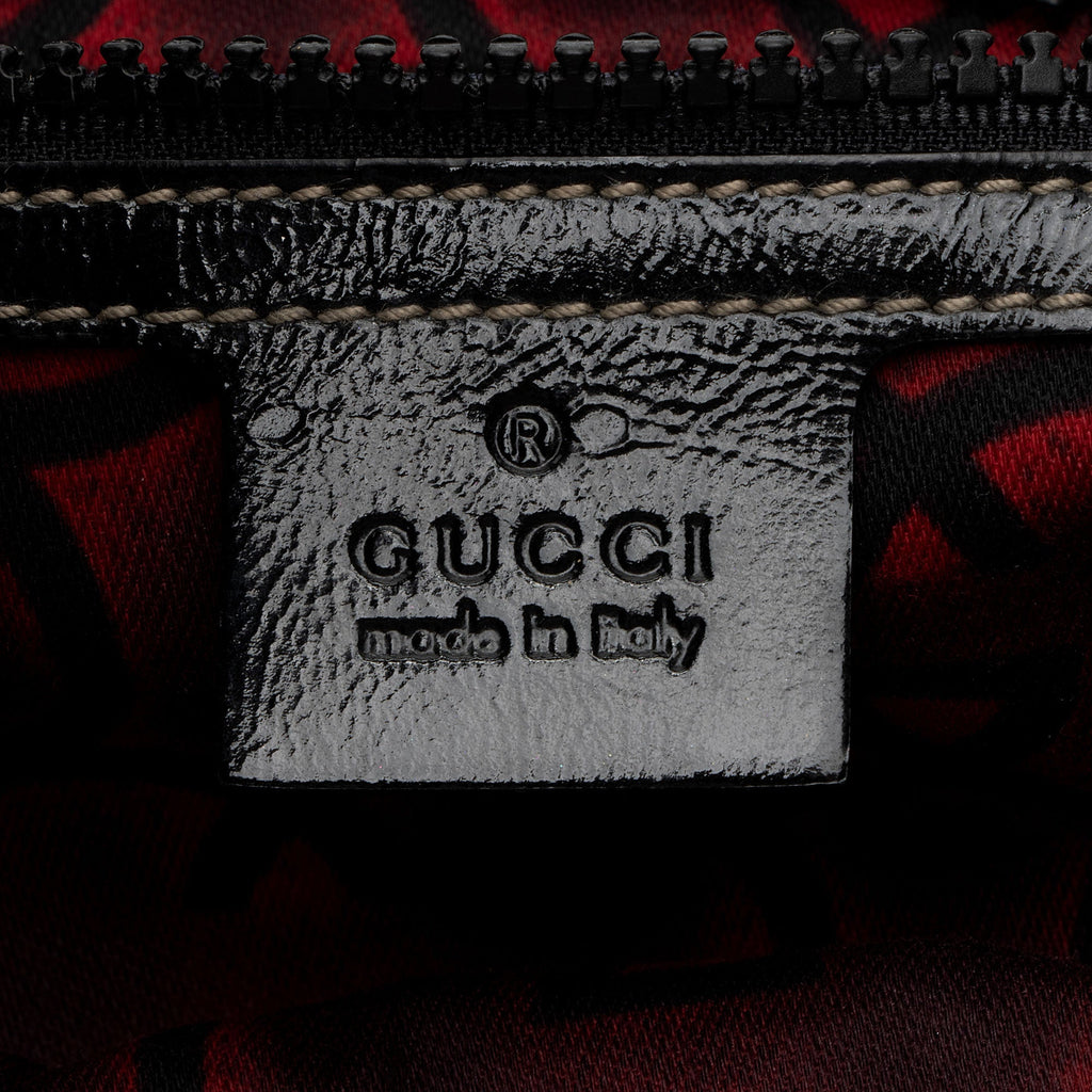 Gucci Patent Leather Snow Glam Hobo