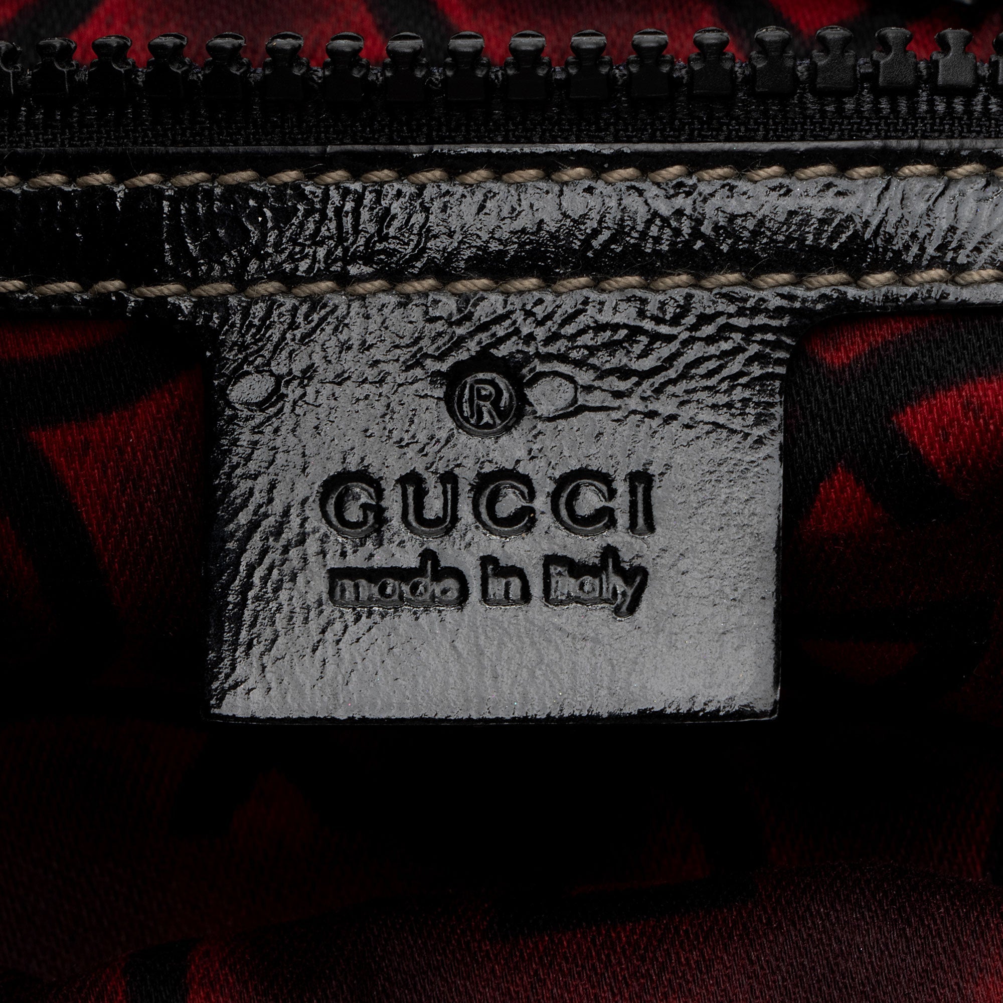 Gucci Patent Leather Snow Glam Hobo