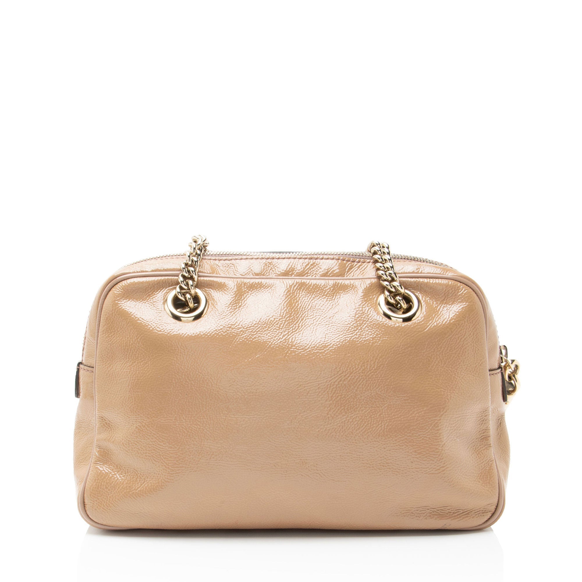 Gucci PatLBt Leather Soho Chain Small Shoulder Bag