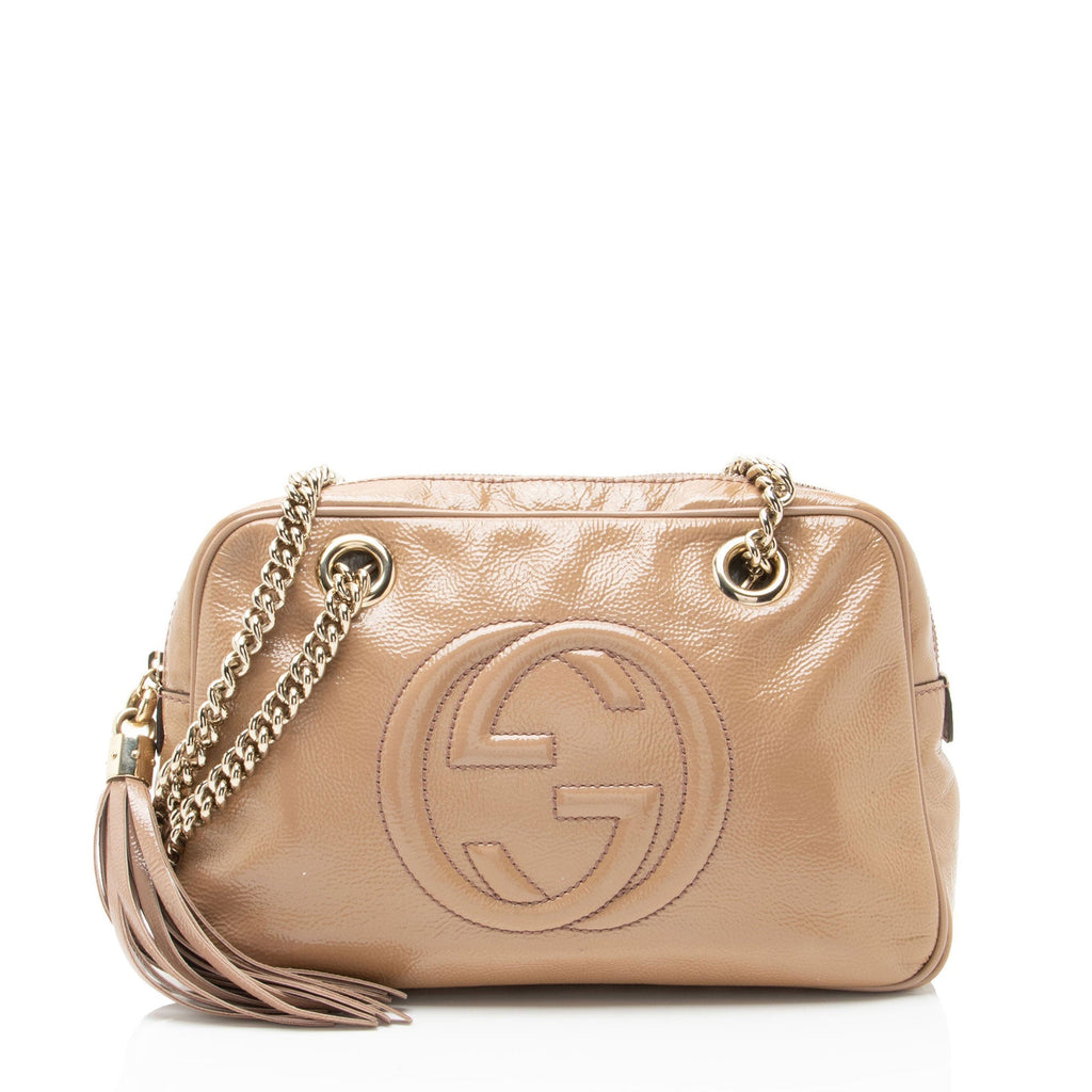 Gucci PatLBt Leather Soho Chain Small Shoulder Bag