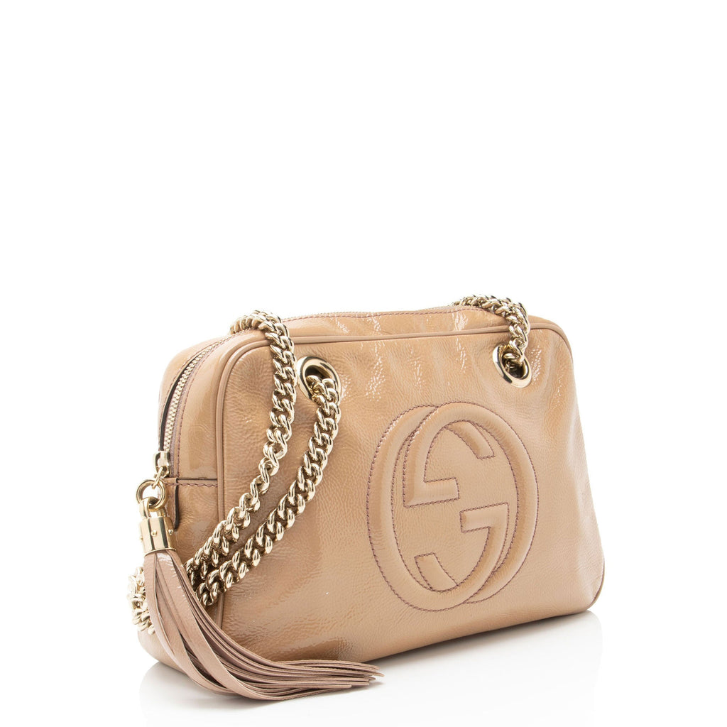 Gucci PatLBt Leather Soho Chain Small Shoulder Bag