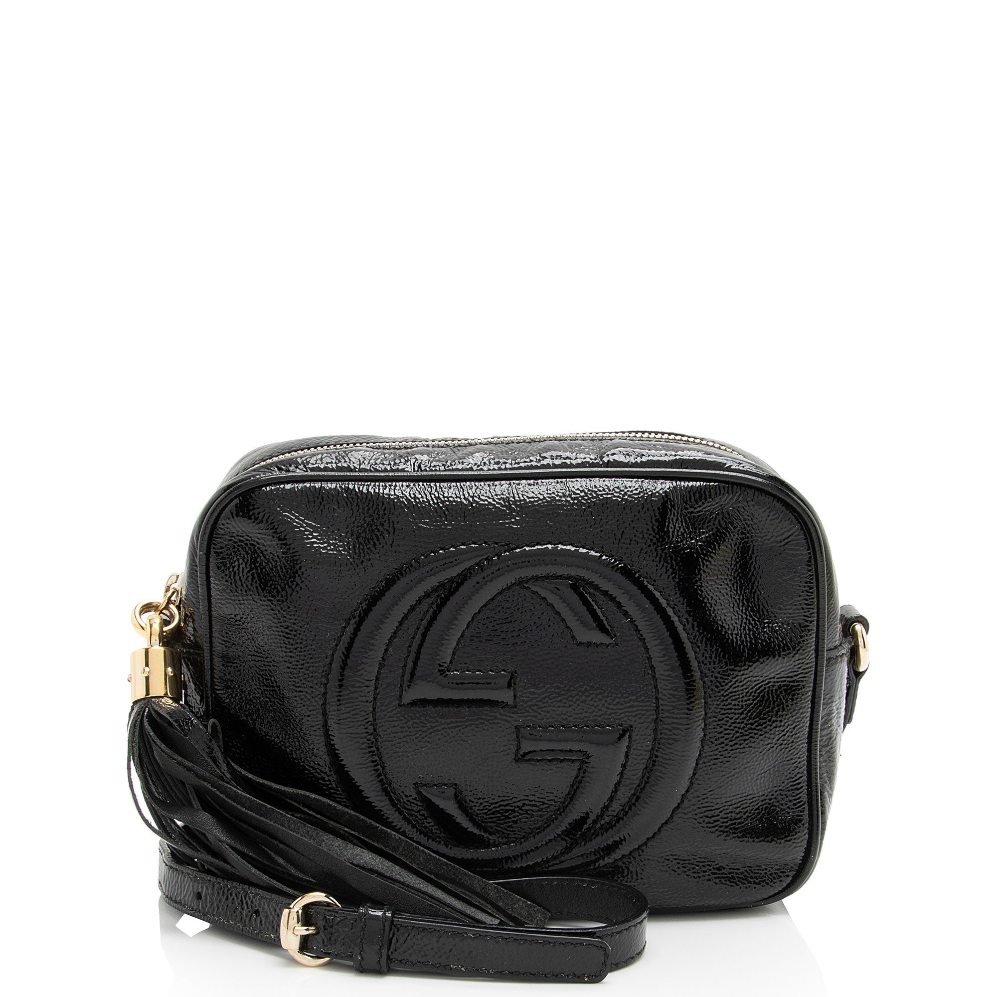 Gucci Patent Leather Soho Disco Bag (SHF-jaEn3g)