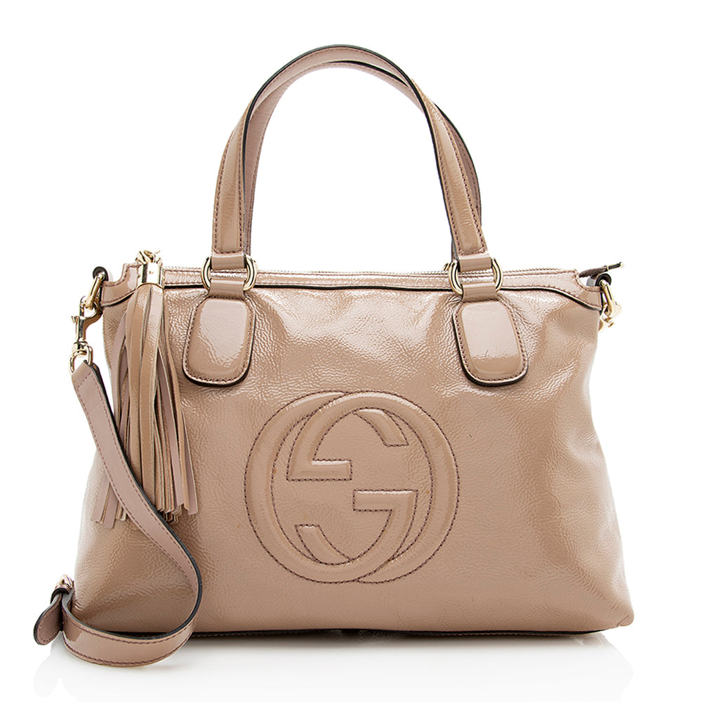 Gucci 1:1 Rep Leather Soho Working Tote (SHF-21091)