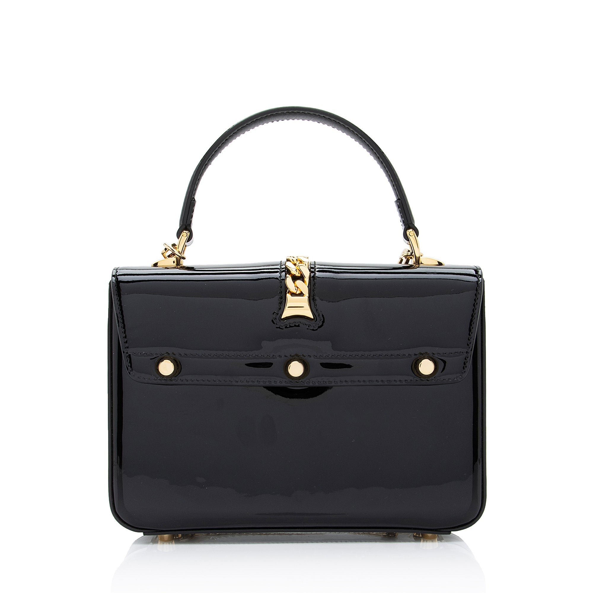 Gucci Patent Leather Sylvie 1969 Mini Top Handle