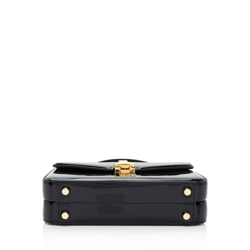 Gucci Patent Leather Sylvie 1969 Mini Top Handle