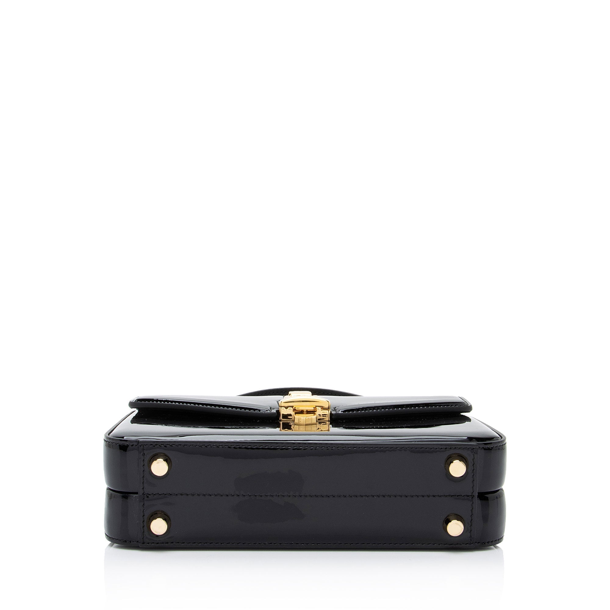 Gucci Patent Leather Sylvie 1969 Mini Top Handle