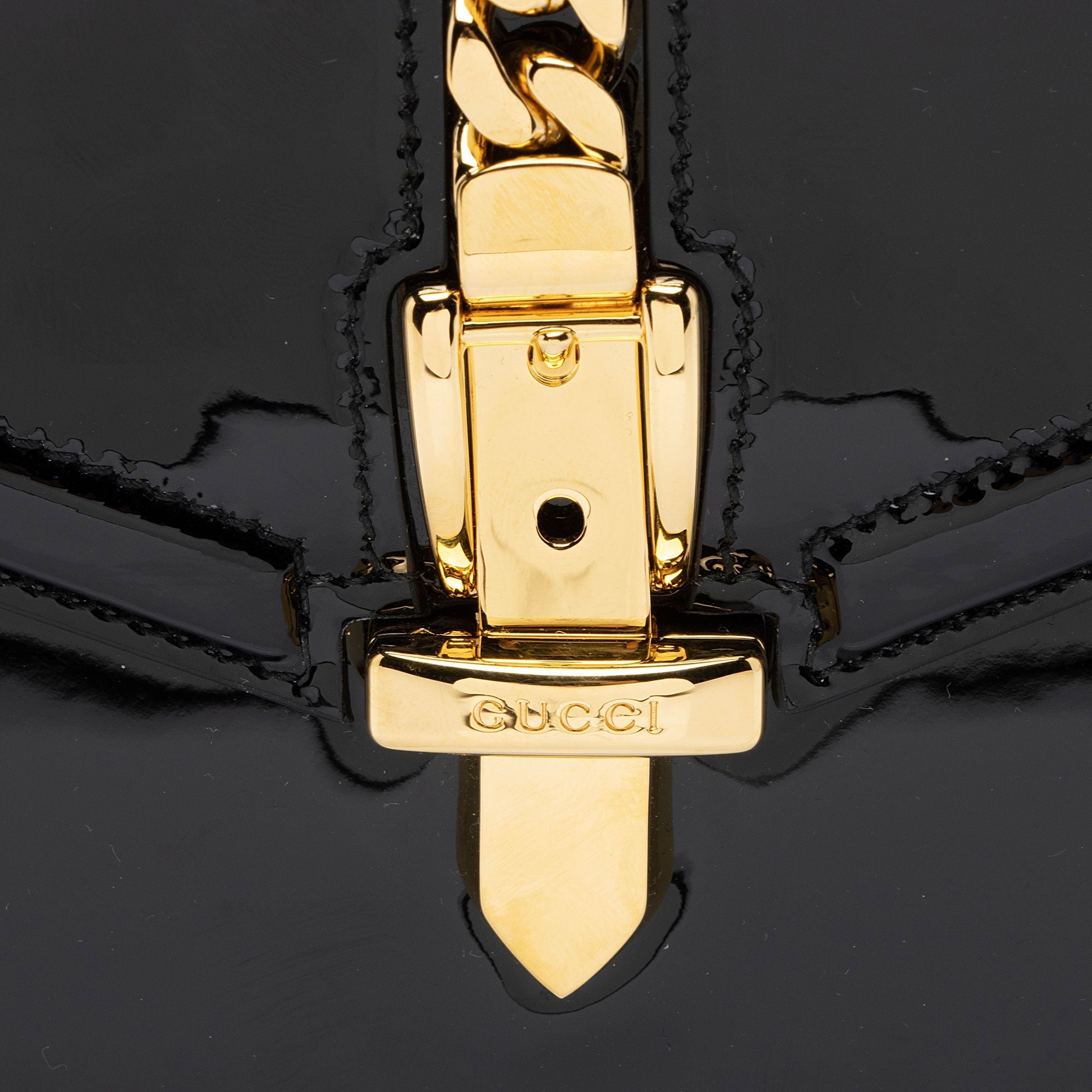 Gucci Patent Leather Sylvie 1969 Mini Top Handle