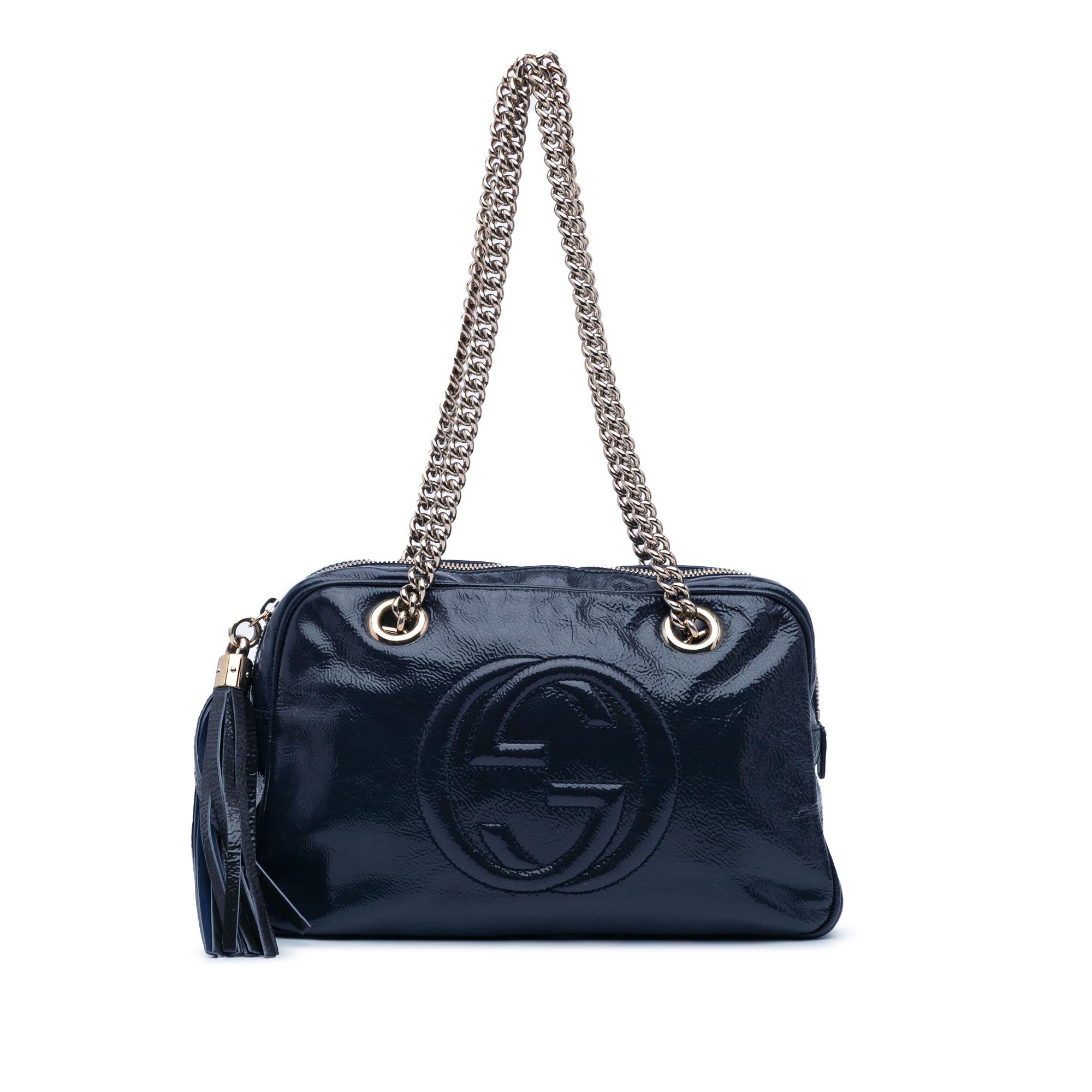 Gucci PatLBt Soho Chain Zip Shoulder Bag