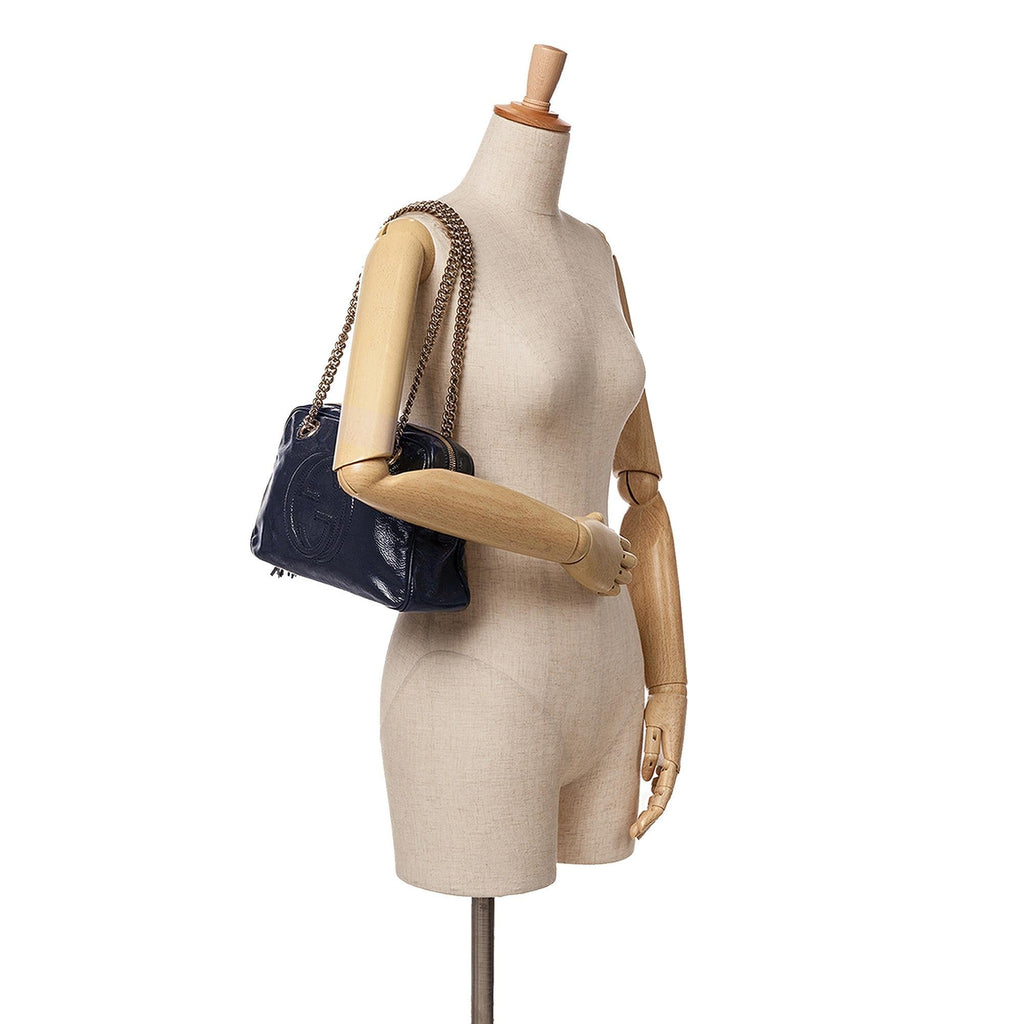 Gucci PatLBt Soho Chain Zip Shoulder Bag