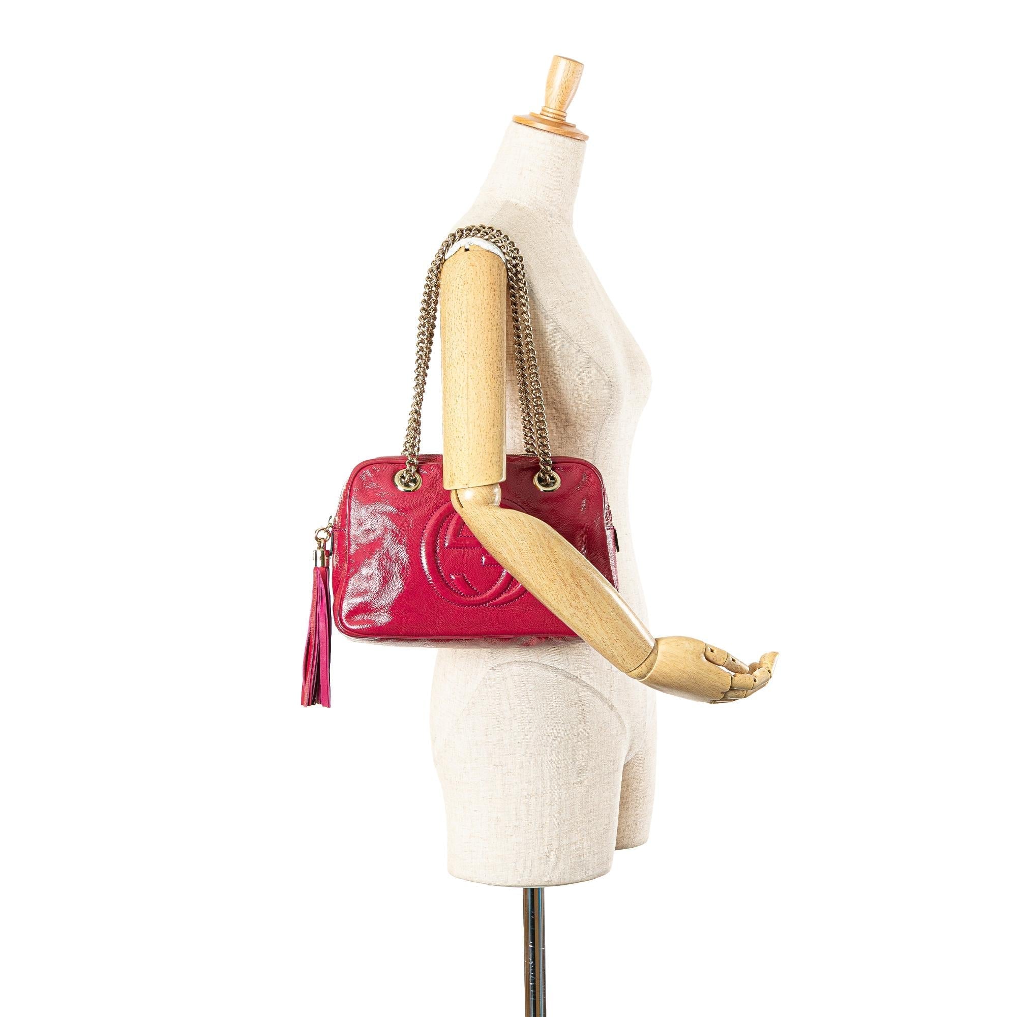 Gucci PatLBt Soho Chain Zip Shoulder Bag