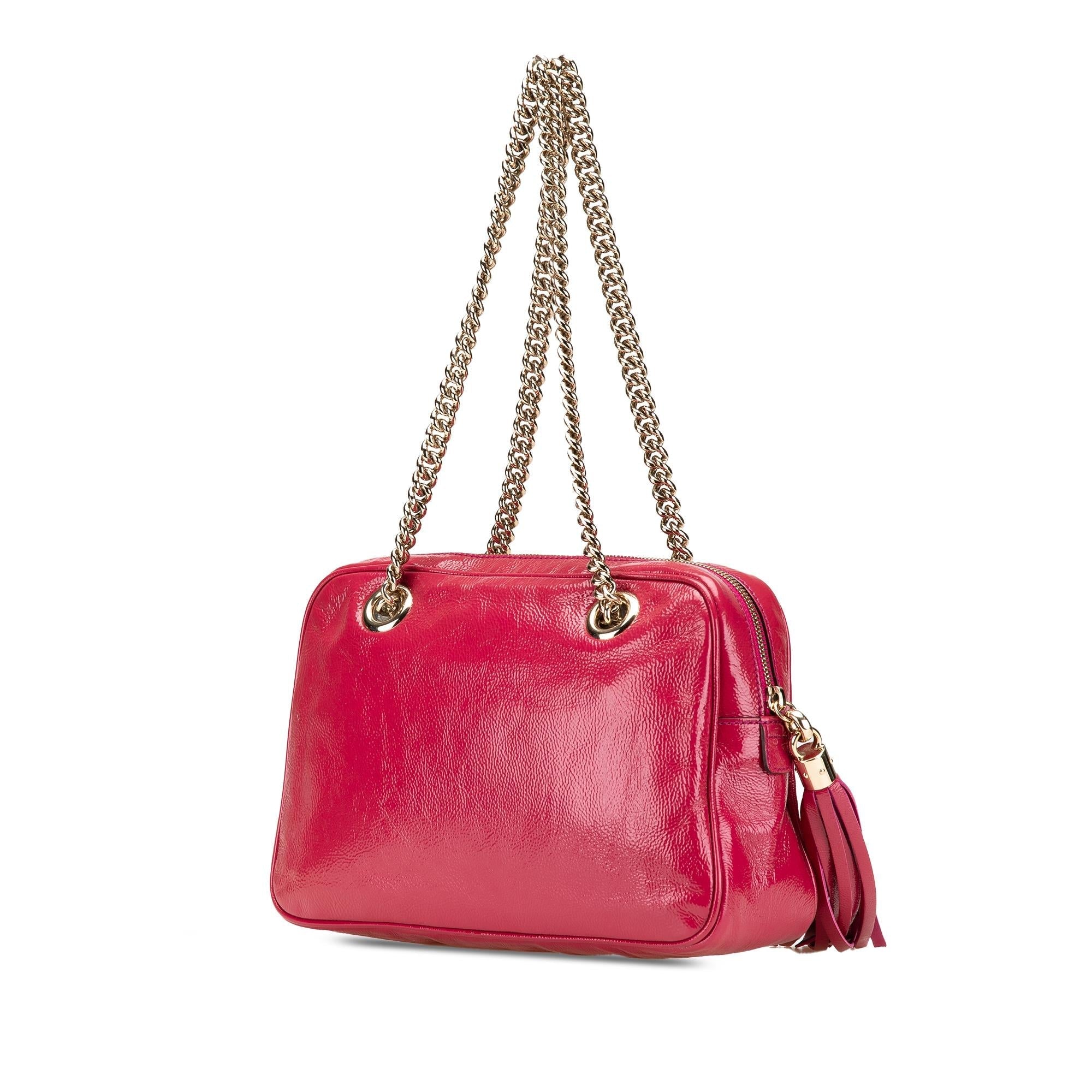Gucci PatLBt Soho Chain Zip Shoulder Bag